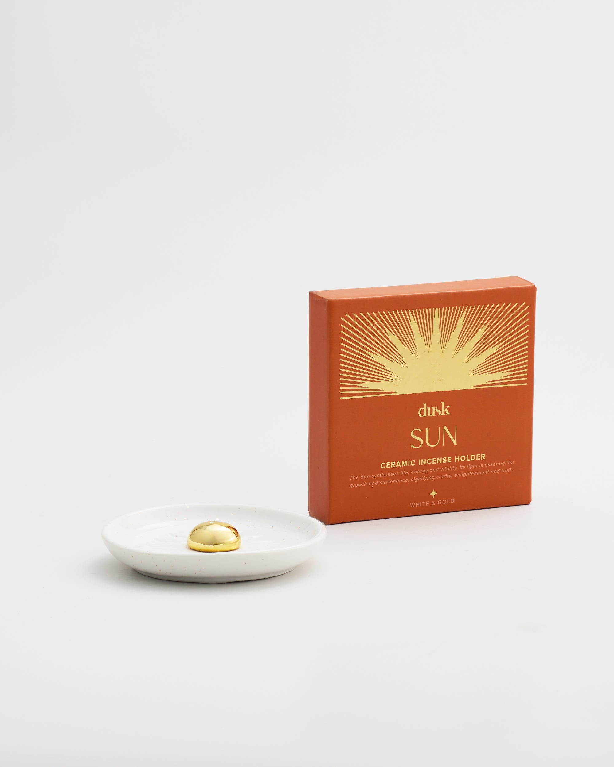 Sun Ceramic Incense Holder