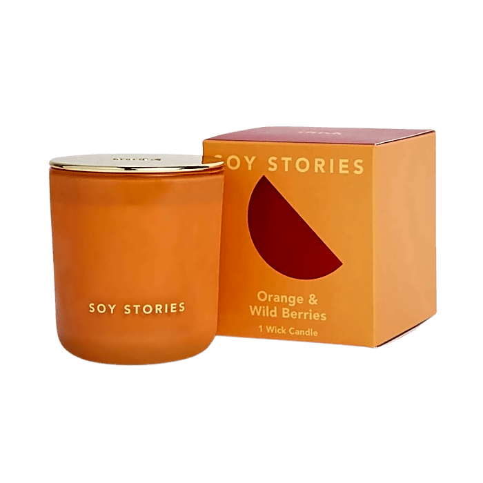 Orange & Wild Berries 1 Wick Soy Scented Candle