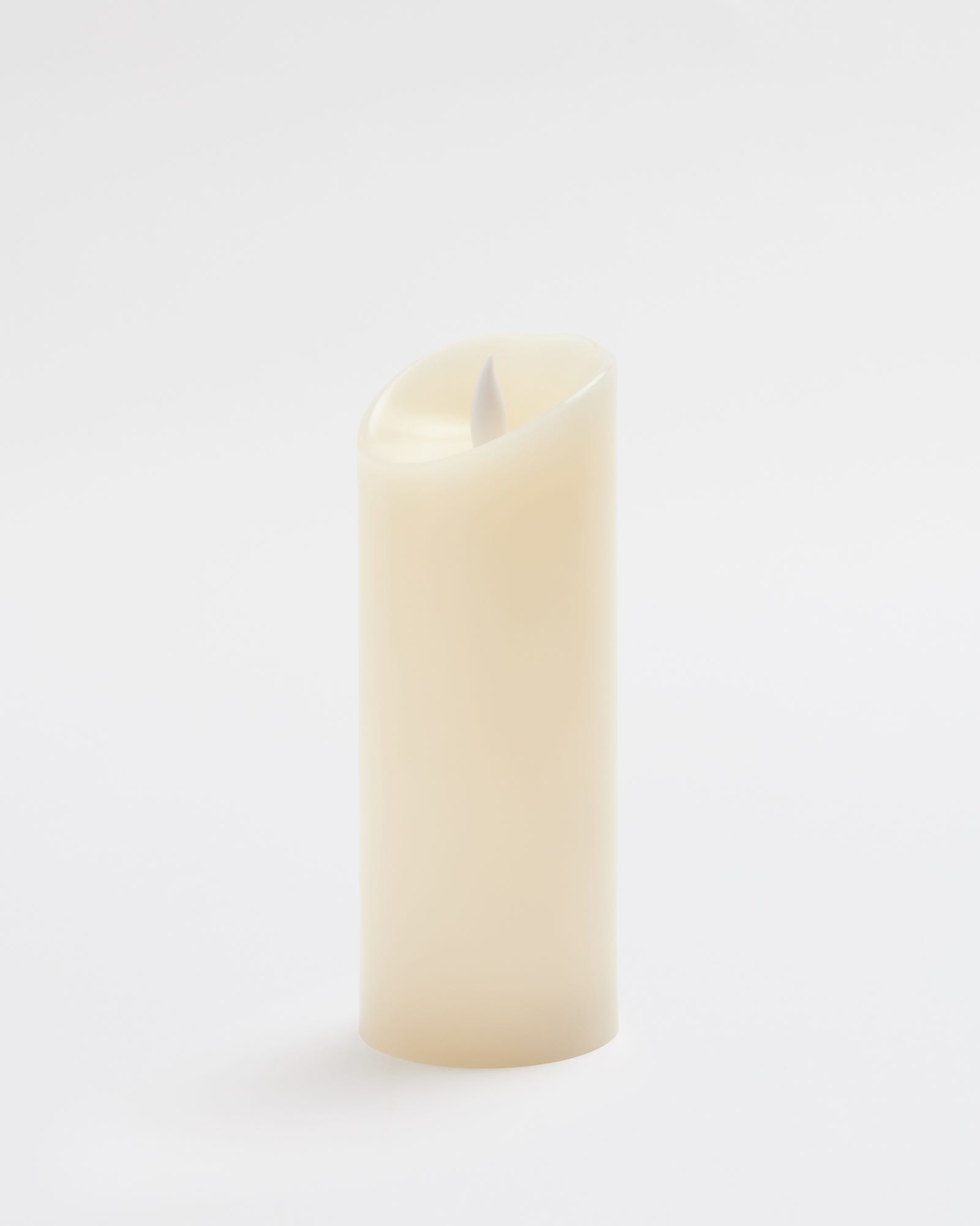 Premium Flickering Flameless Pillar Candle Ivory X-Large
