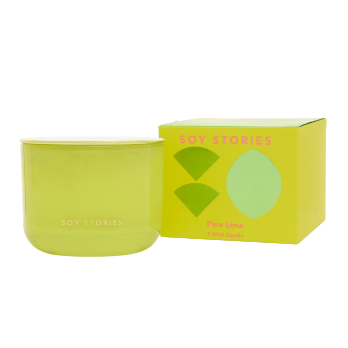 Pine Lime 3 Wick Soy Candle