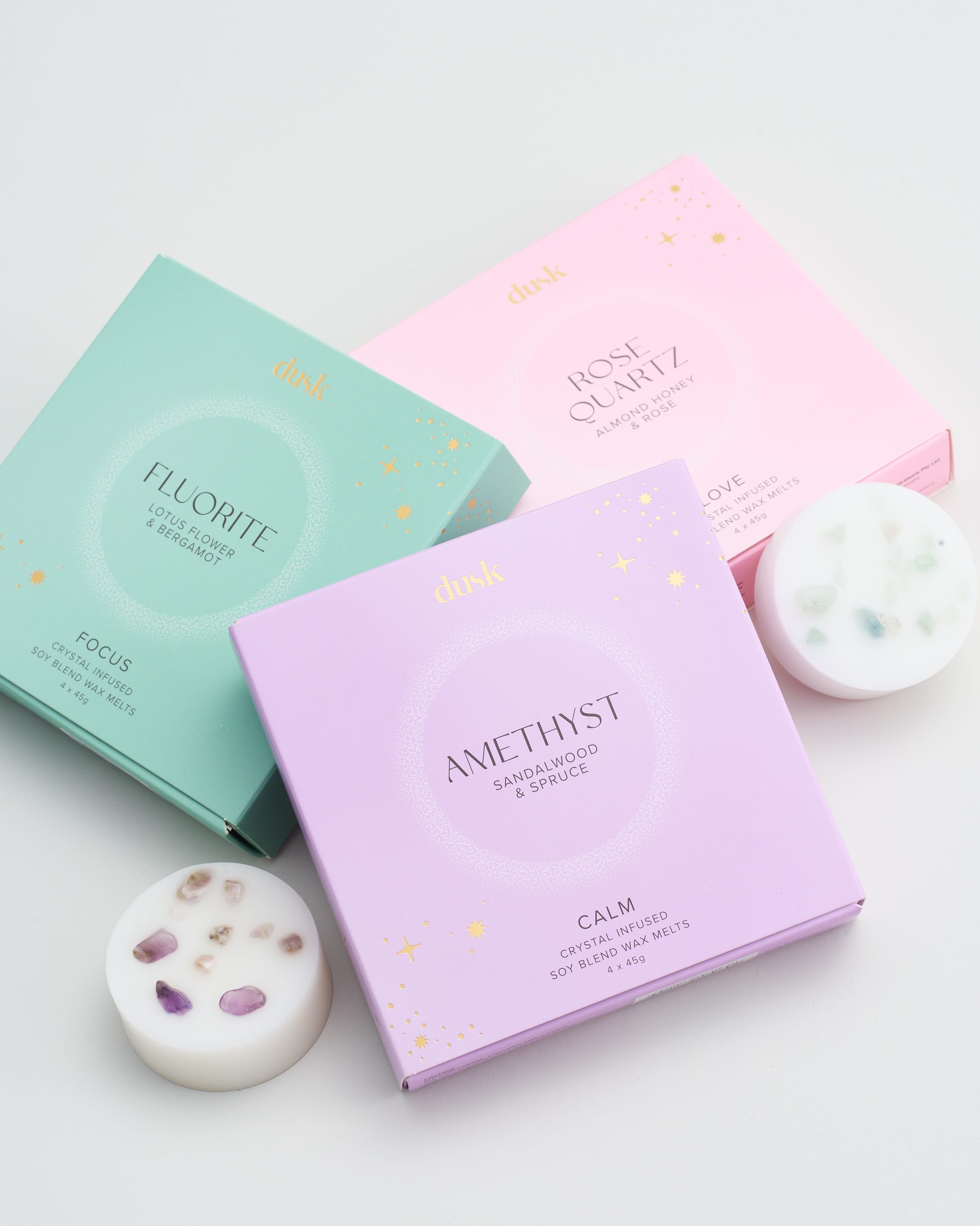 Rose Quartz Crystal Infused Soy Blend Scented Wax Melts 4 X 45G