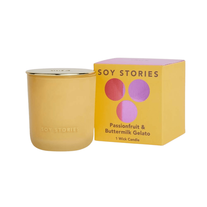 Passionfruit & Buttermilk Gelato 1 Wick Soy Scented Candle