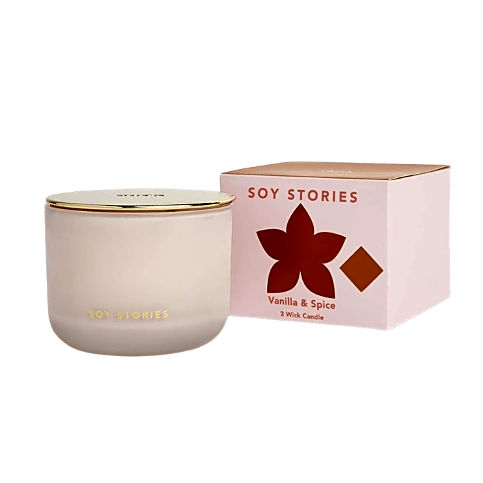 Vanilla & Spice 3 Wick Soy Scented Candle
