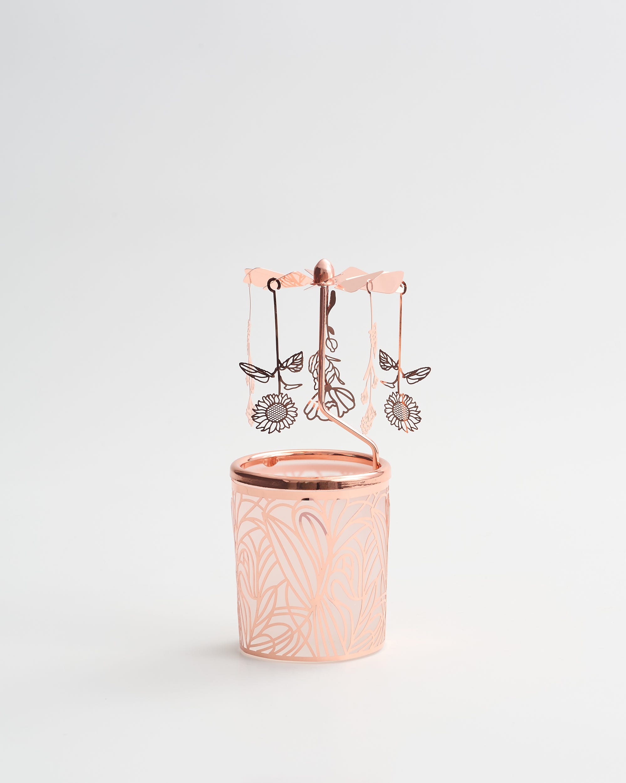 Tea Gardens Flower Spinner Rose Gold