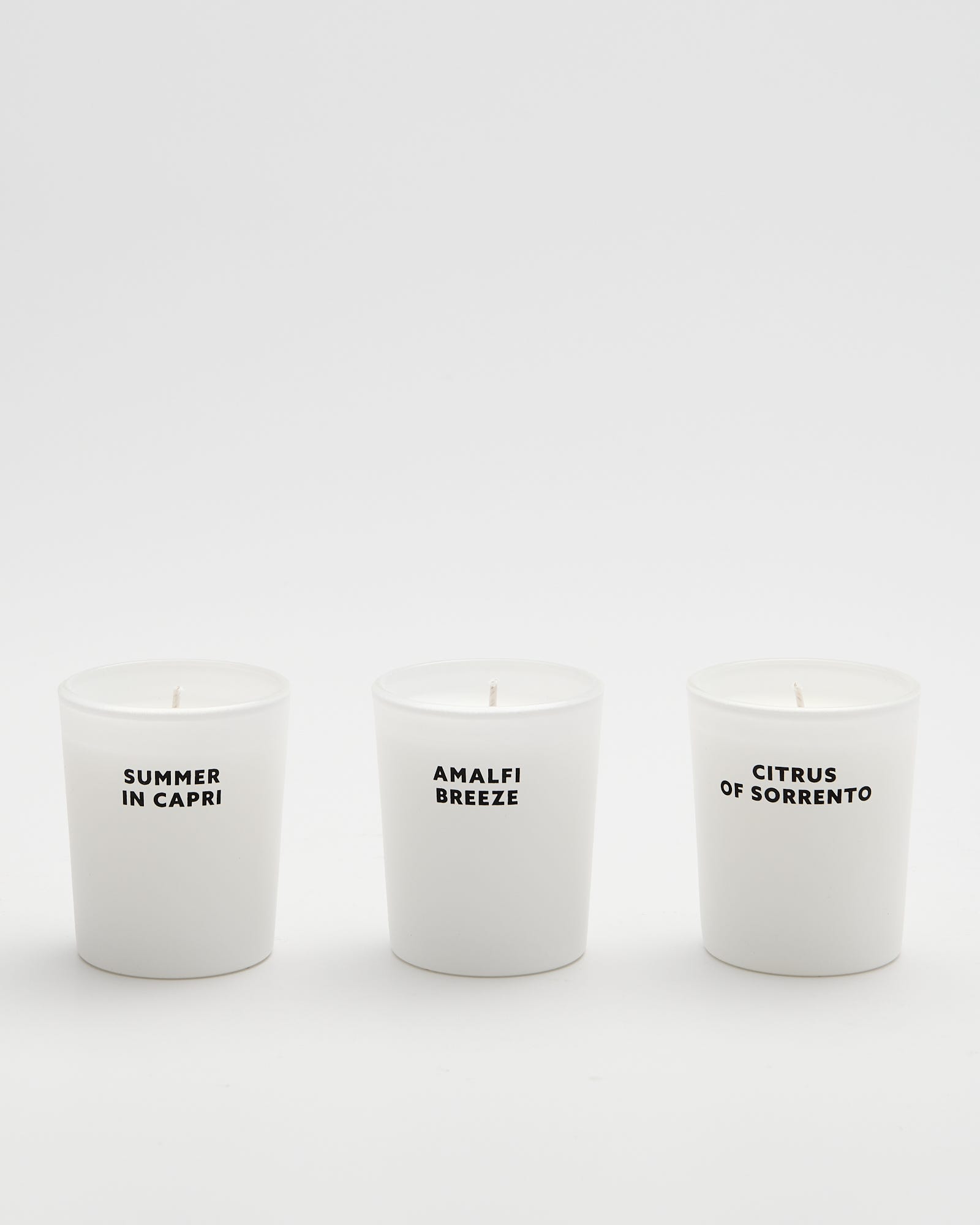 Italian Coast Discovery Set Soy Blend Scented Candle 3 x 70g