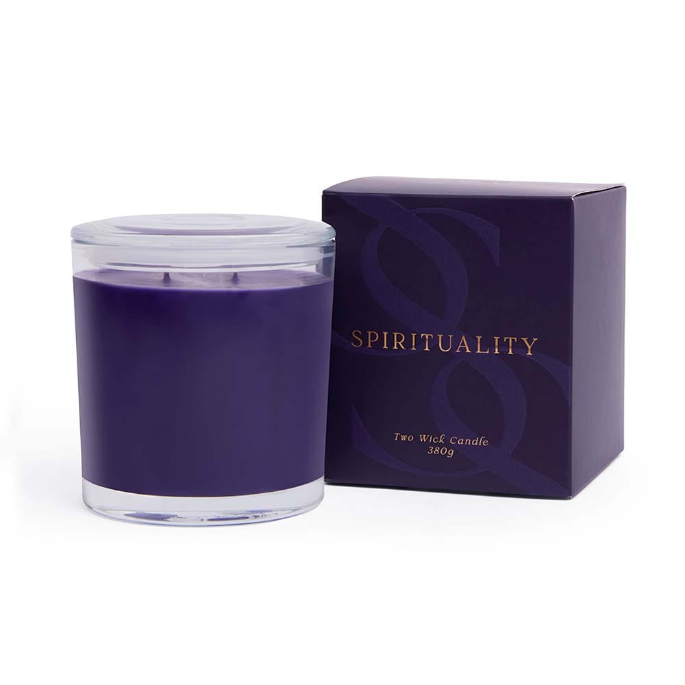 Rose Geranium & Sandalwood Spirituality 2 Wick Scented Candle