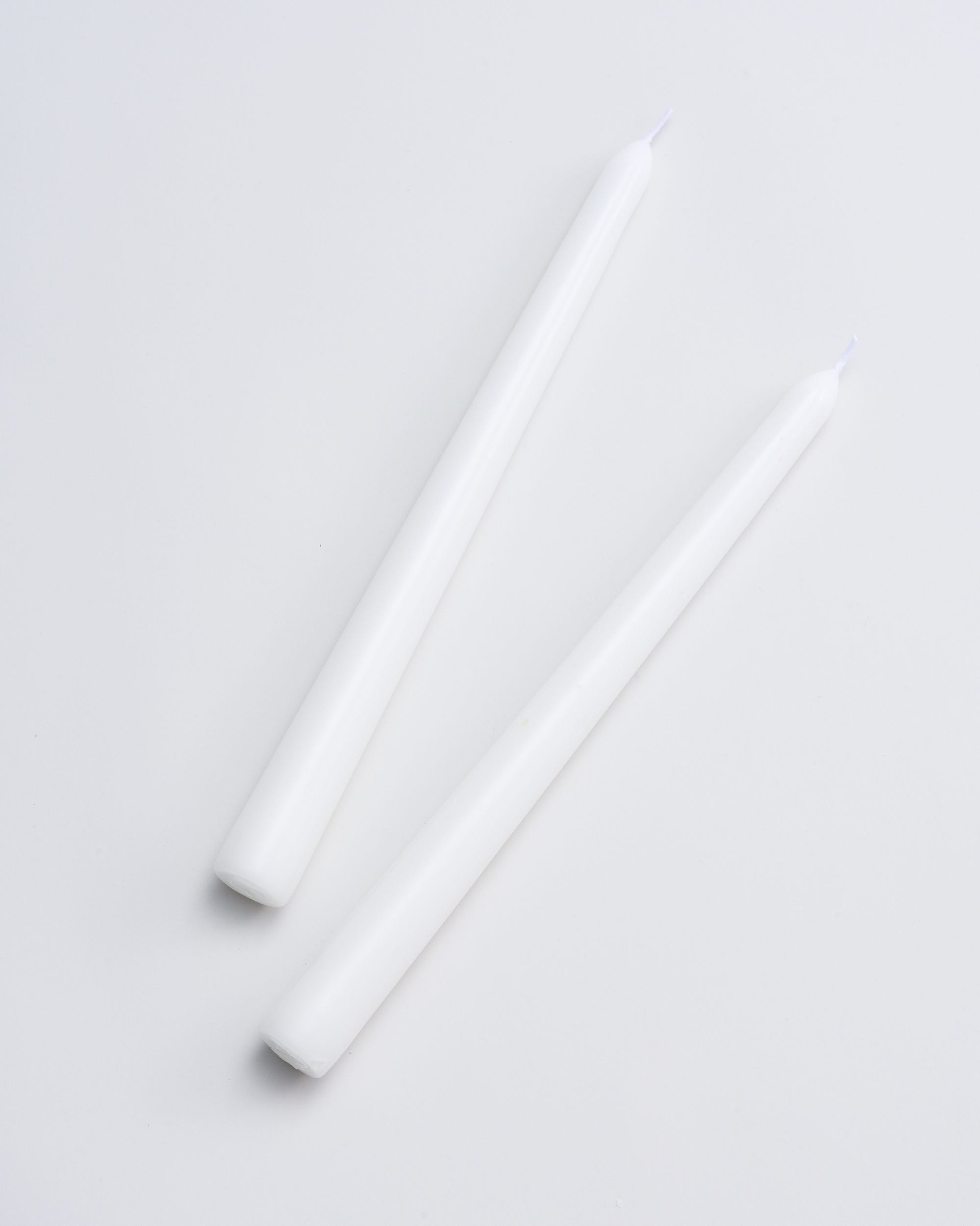 Unscented Taper Candles White 4 Pack