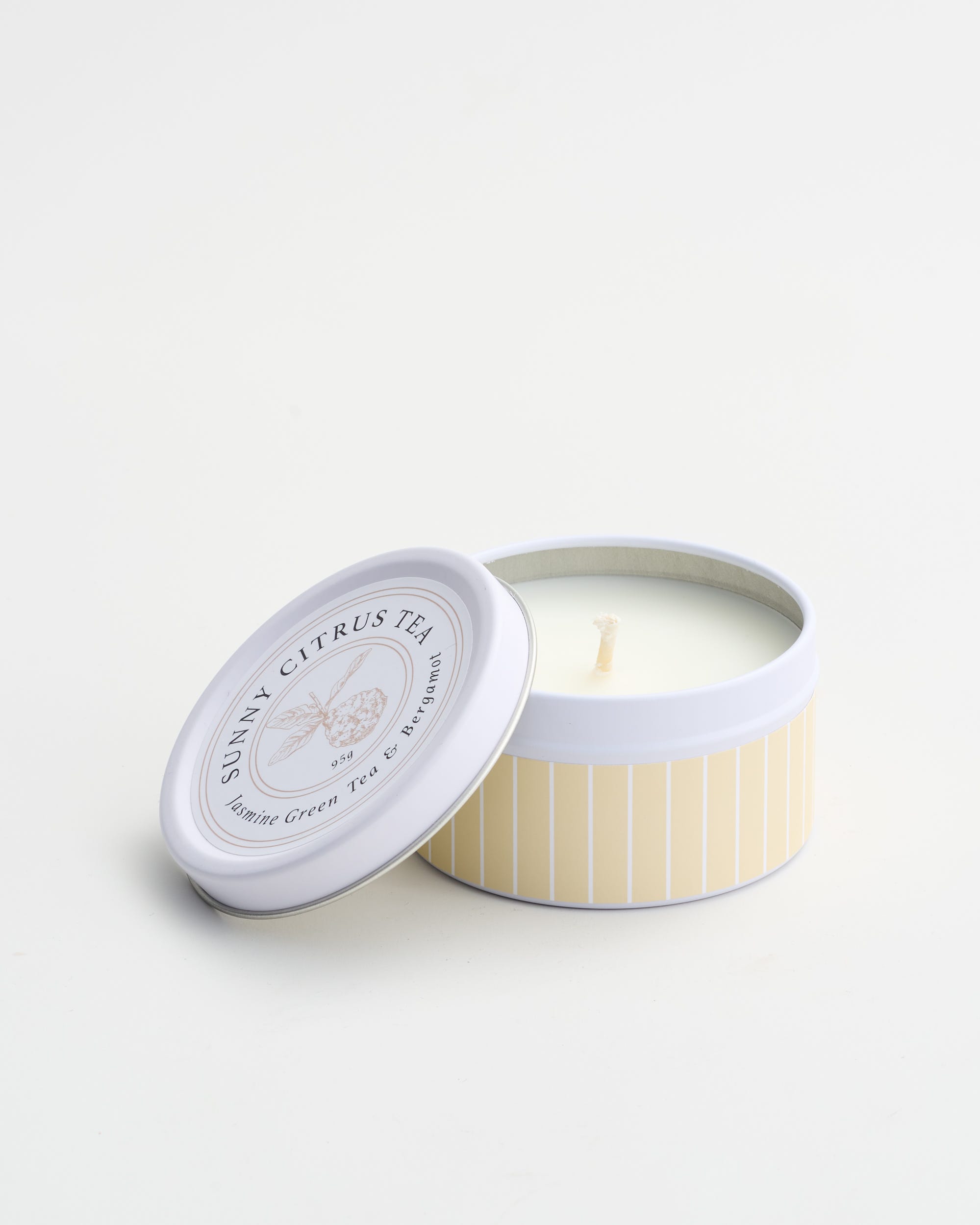 Sunny Citrus Tea Candle in Tin 95g