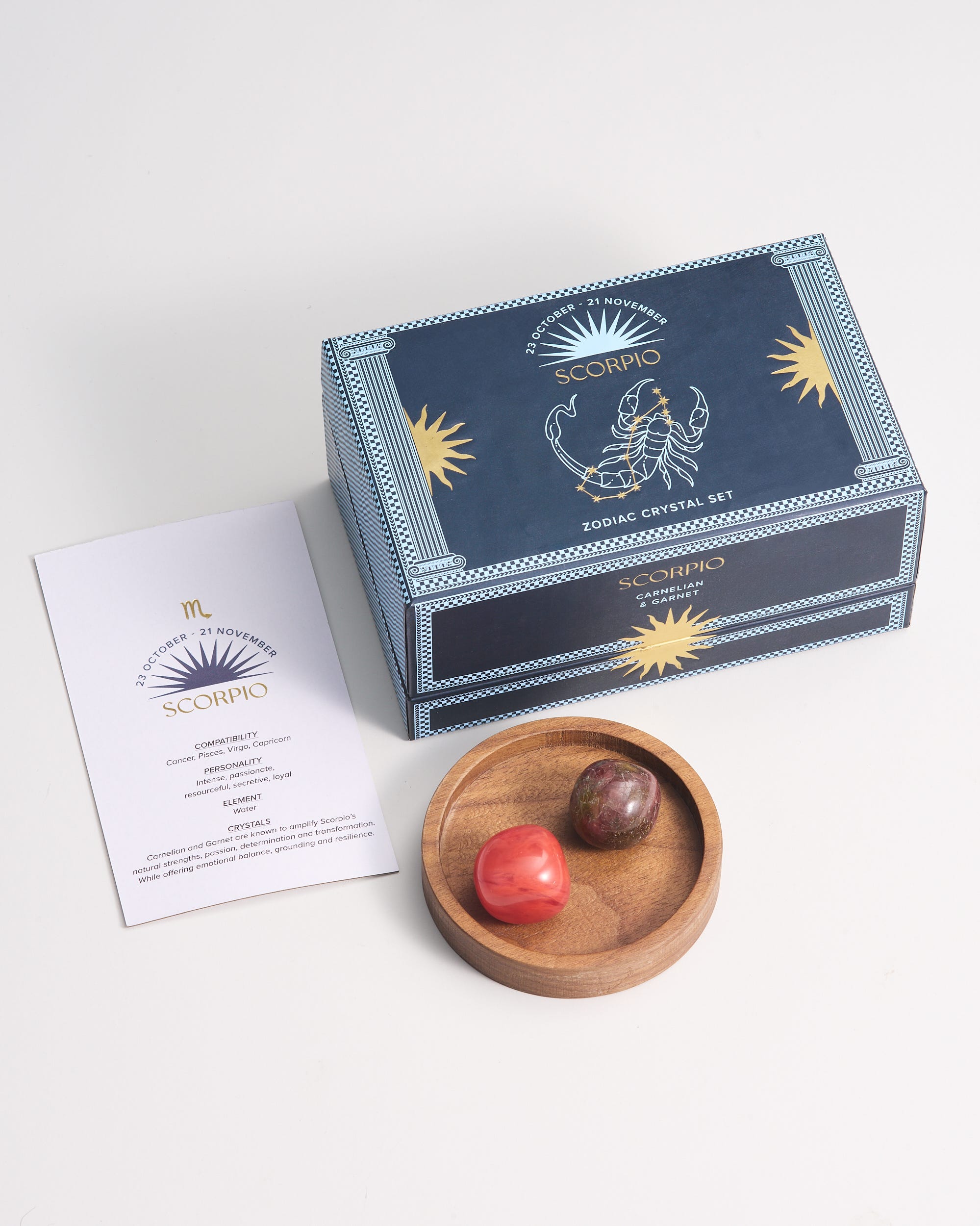 Scorpio Zodiac Crystal Set