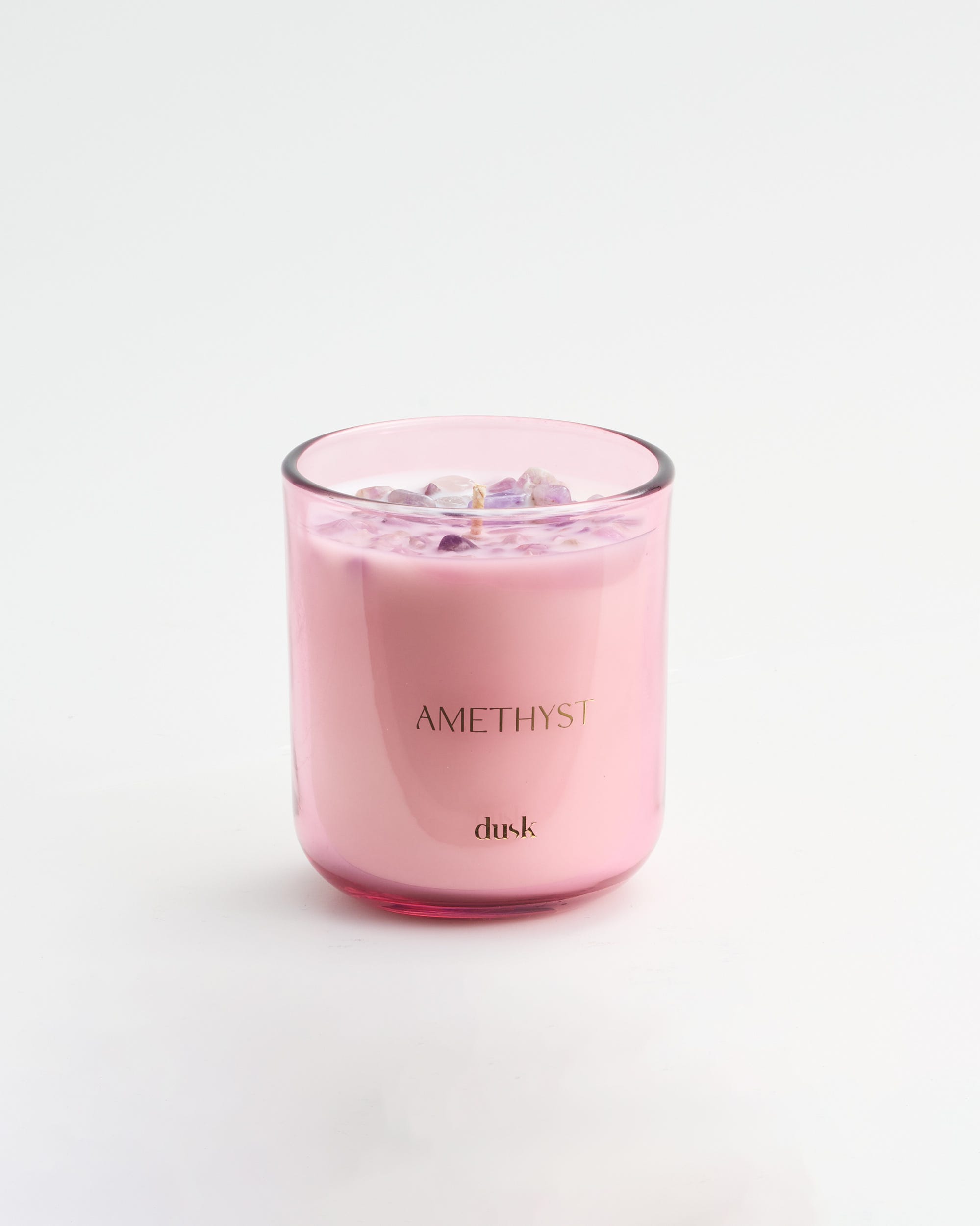 Amethyst Crystal Infused Soy Blend Scented Candle 220g