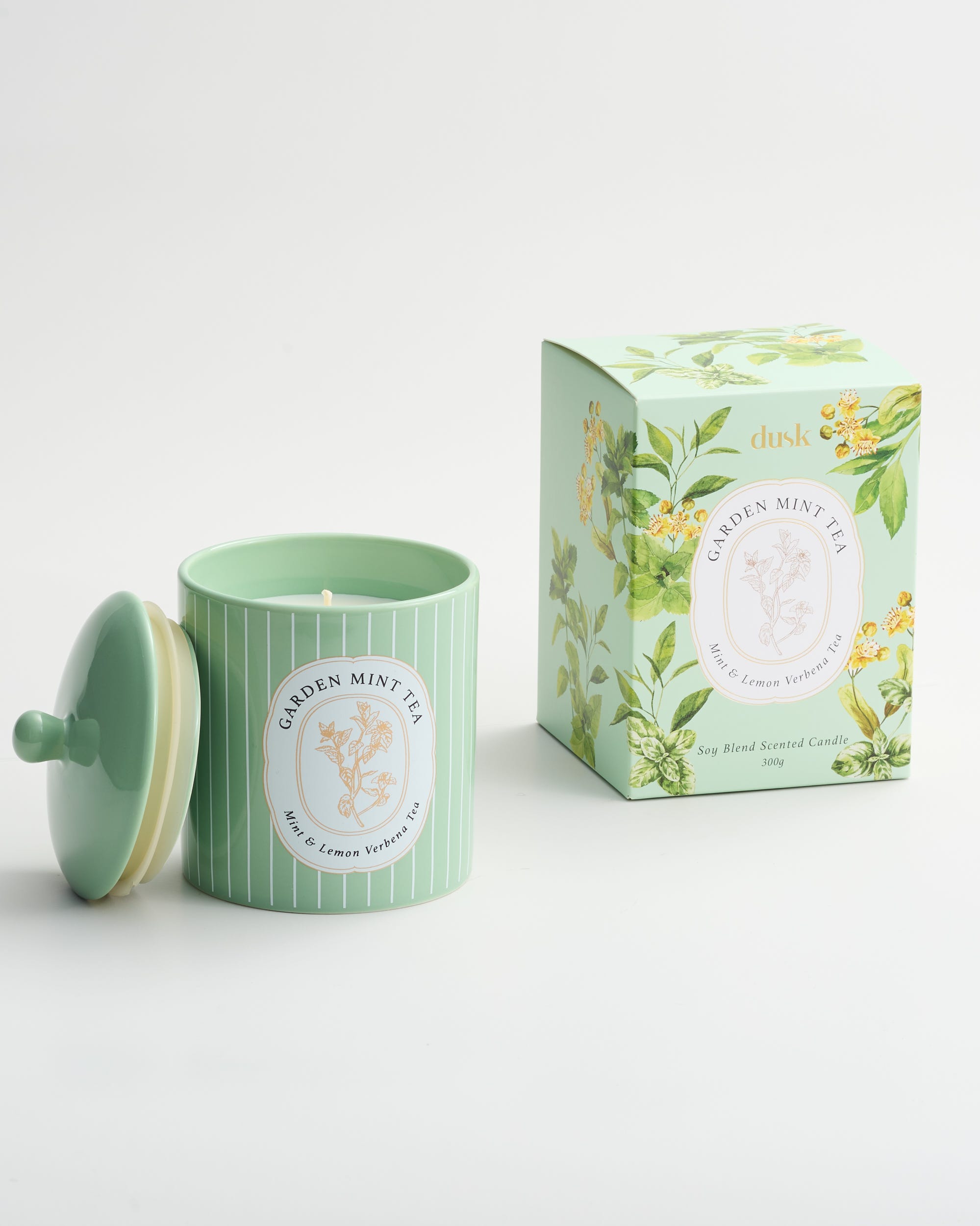 Garden Mint Tea Ceramic Candle 300g