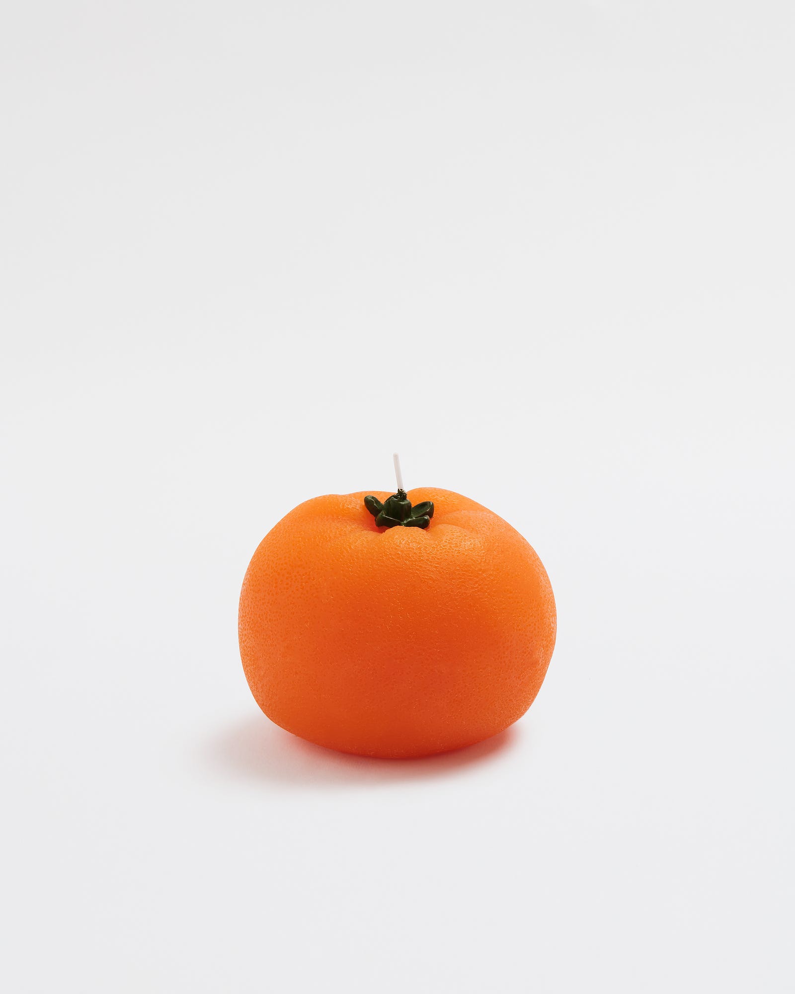 Large Orange Unscented Candle