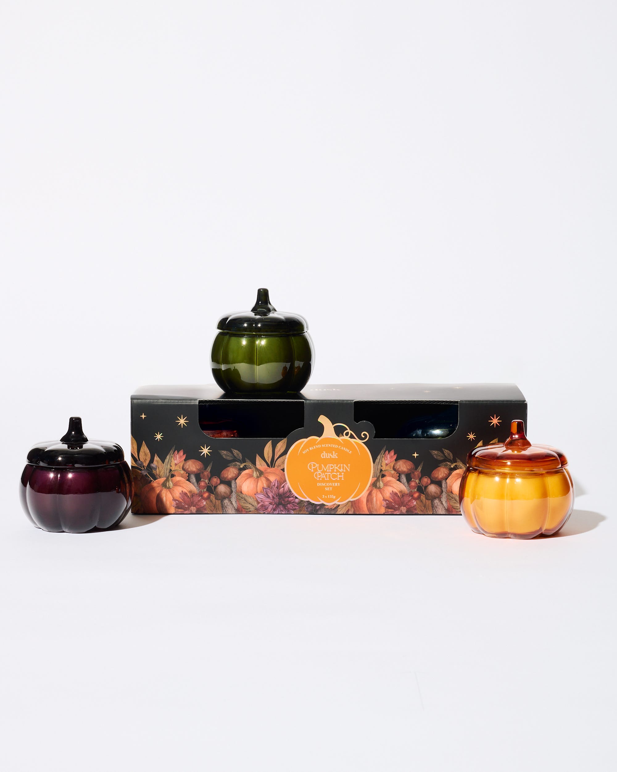 Pumpkin Patch 3 x Soy Blend Scented Candles 135g