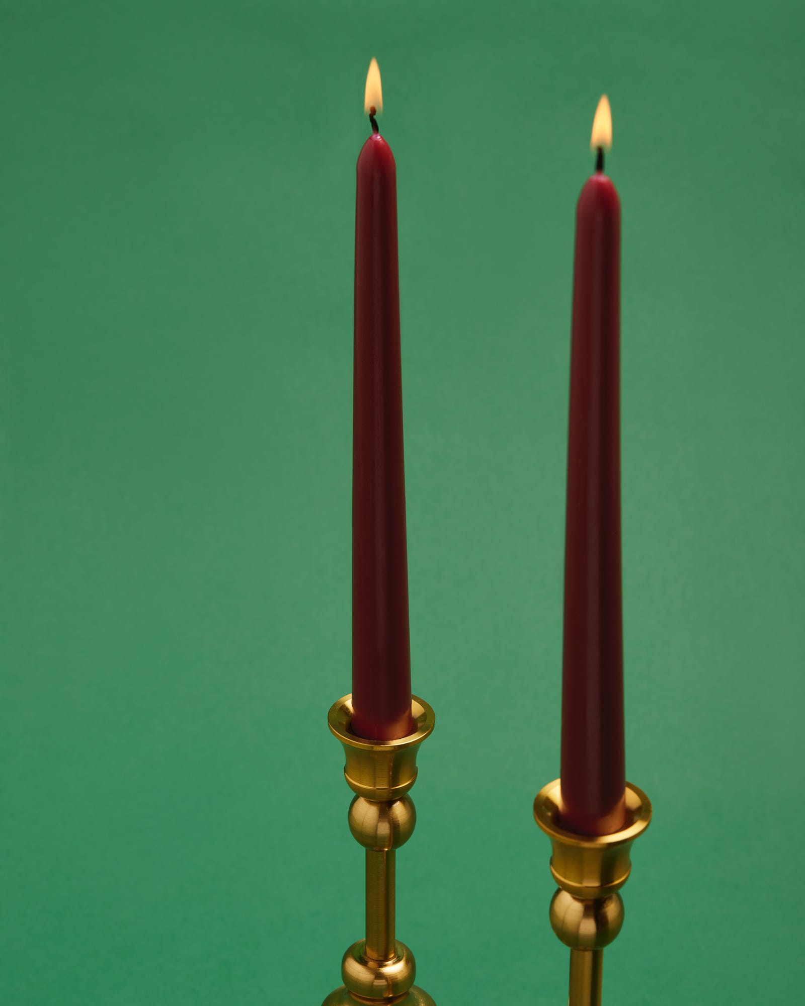Unscented Red Taper Candle Red 2pk