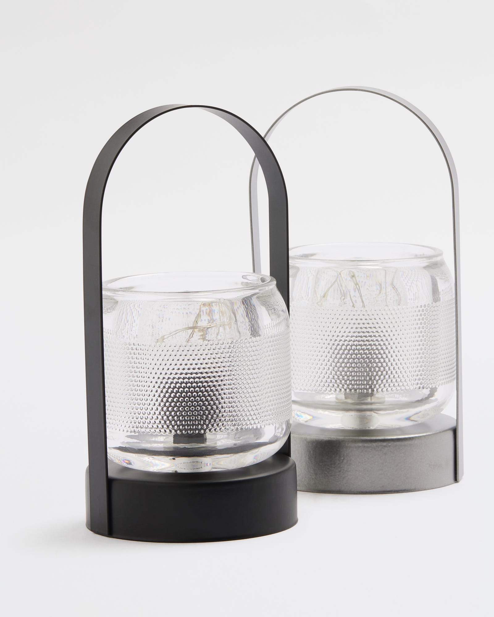 Small Gunmetal Nuri LED Lantern