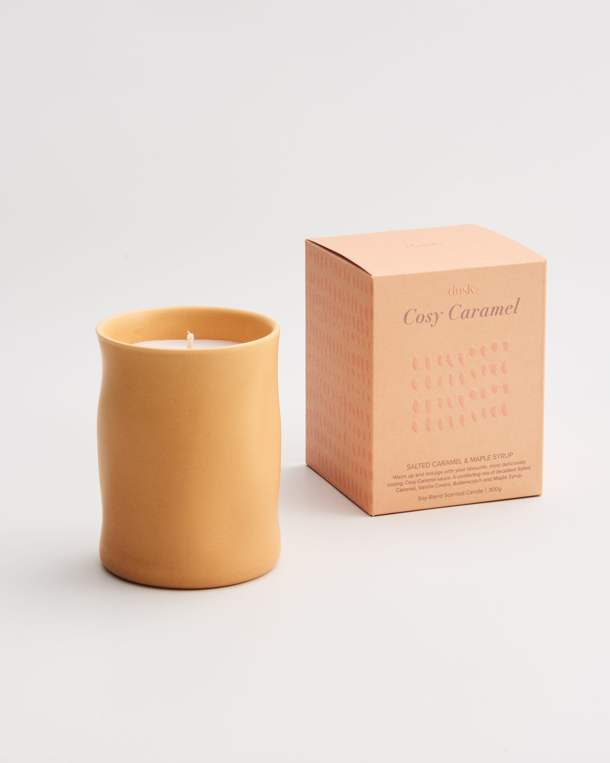 Cosy Caramel Soy Blend Scented Candle 300g