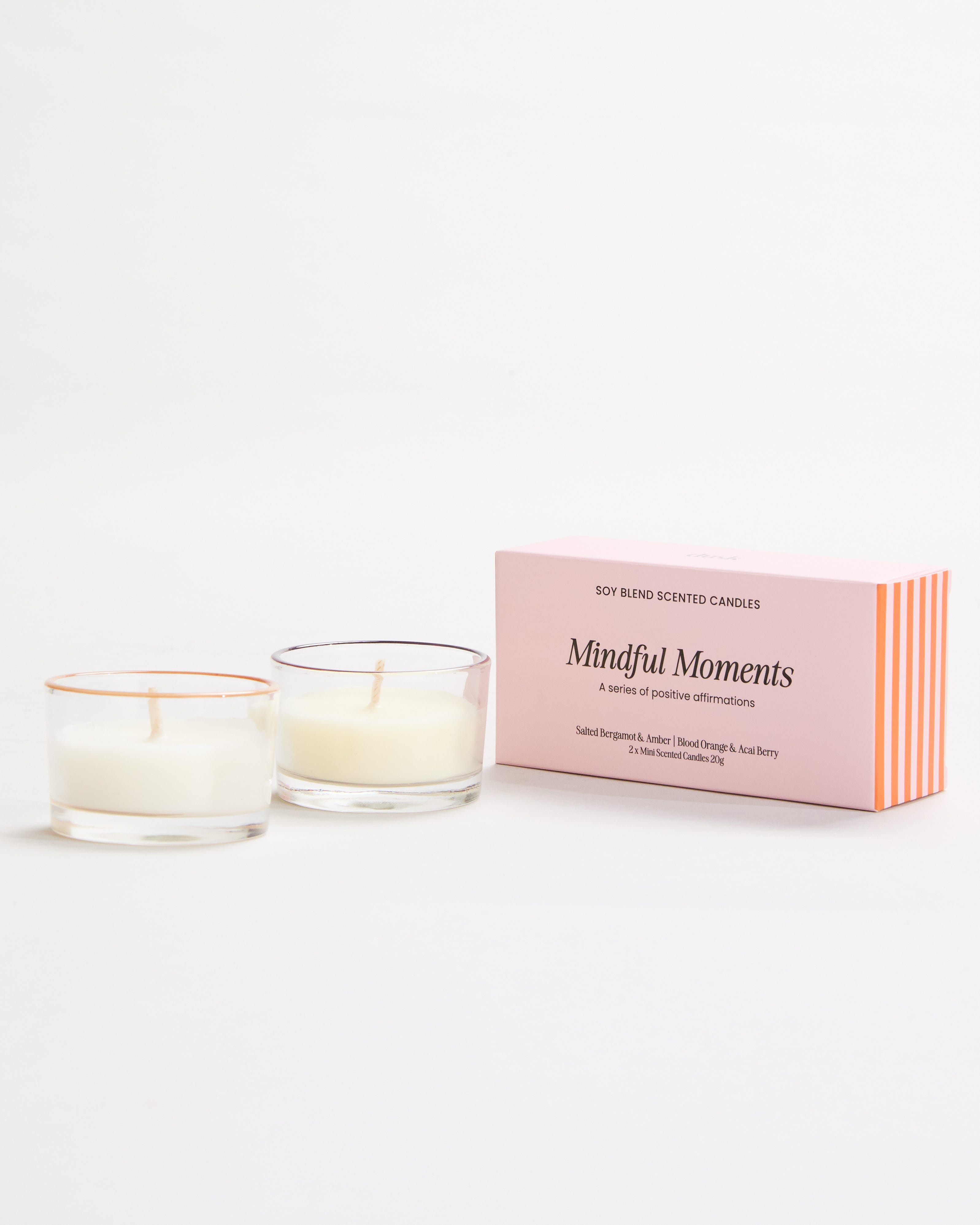 Mindful Moments Candles 2pk - Good Energy and Gratitude