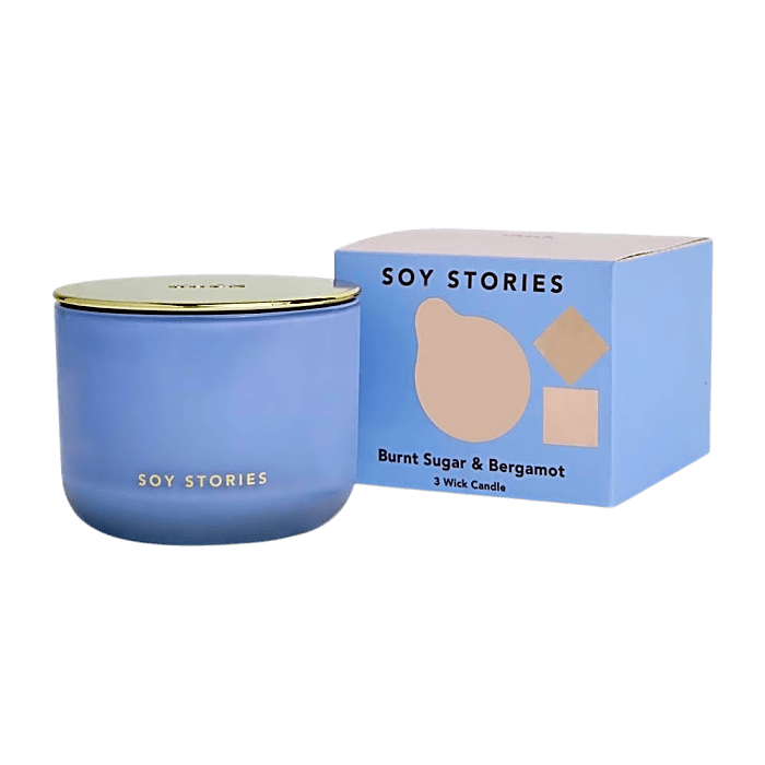 Burnt Sugar & Bergamot 3 Wick Soy Scented Candle