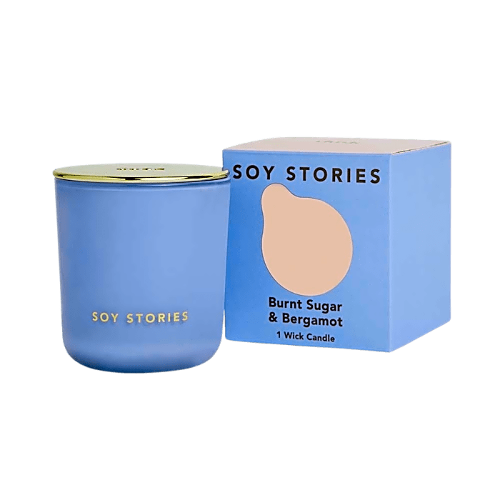 Burnt Sugar & Bergamot 1 Wick Soy Scented Candle