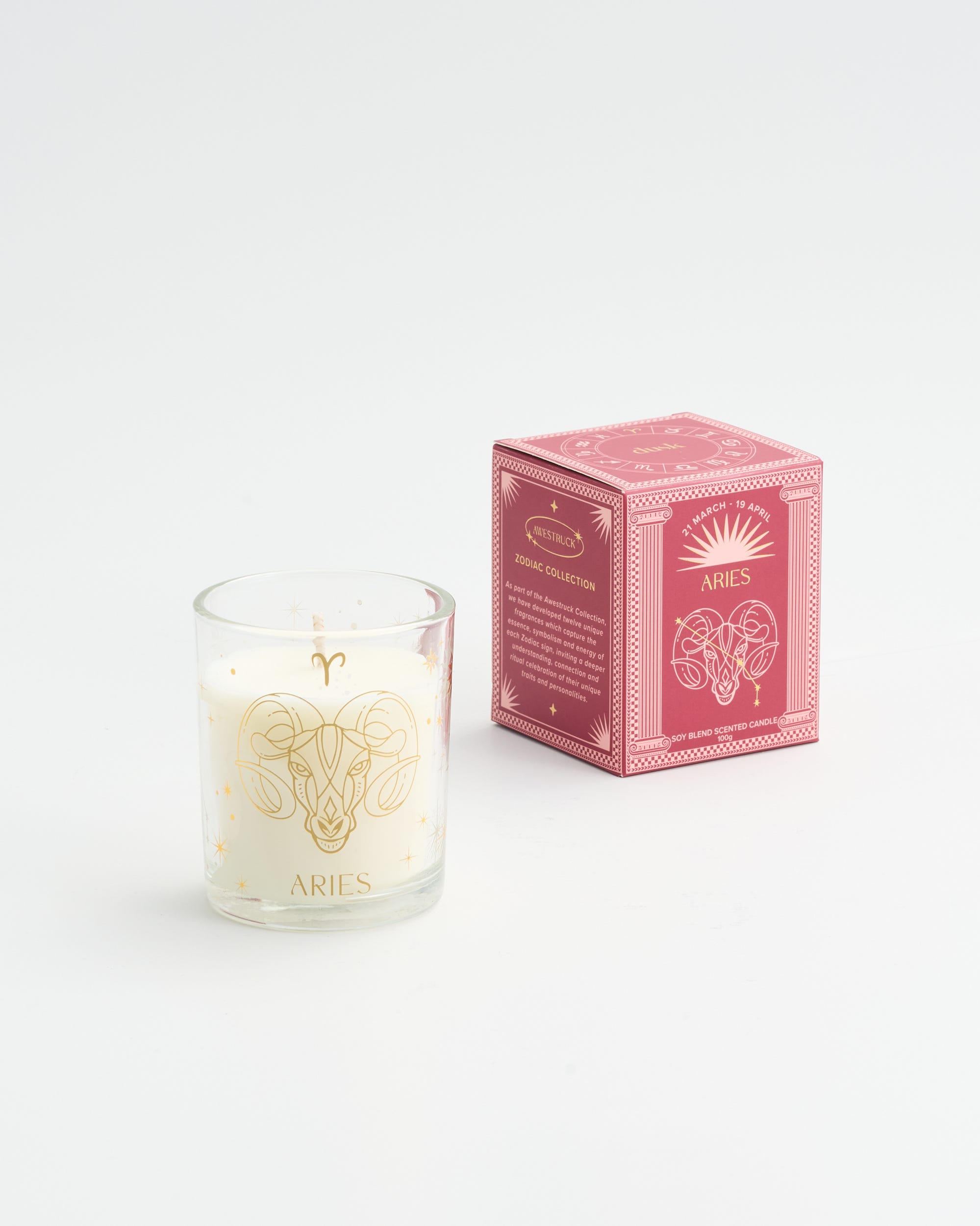 Aries Soy Blend Scented Candle 100g