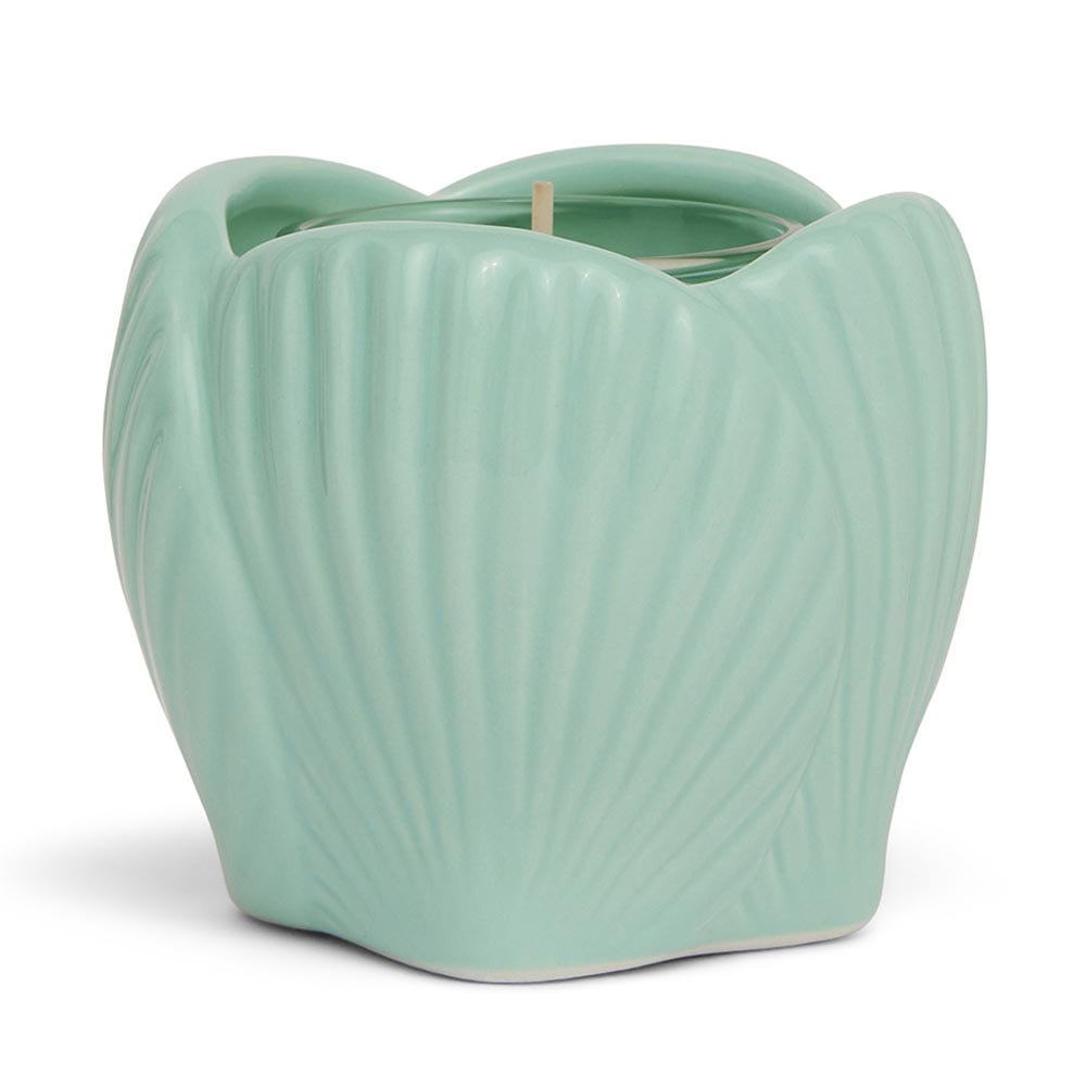 Mint Shell Votive Holder