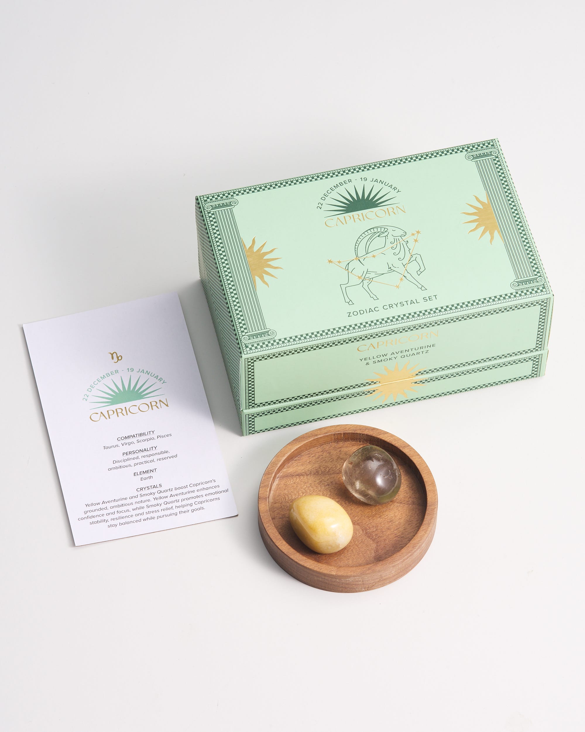 Capricorn Zodiac Crystal Set