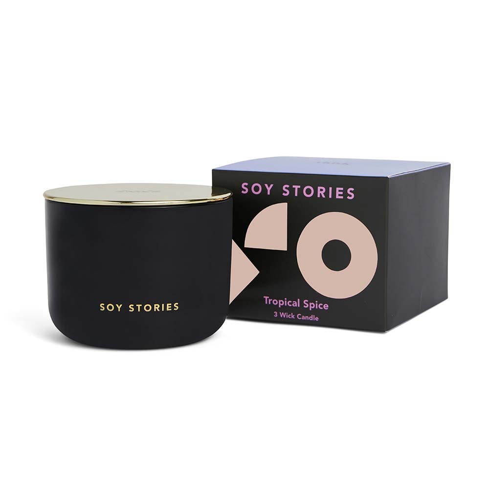 Tropical Spice 3 Wick Soy Scented Candle