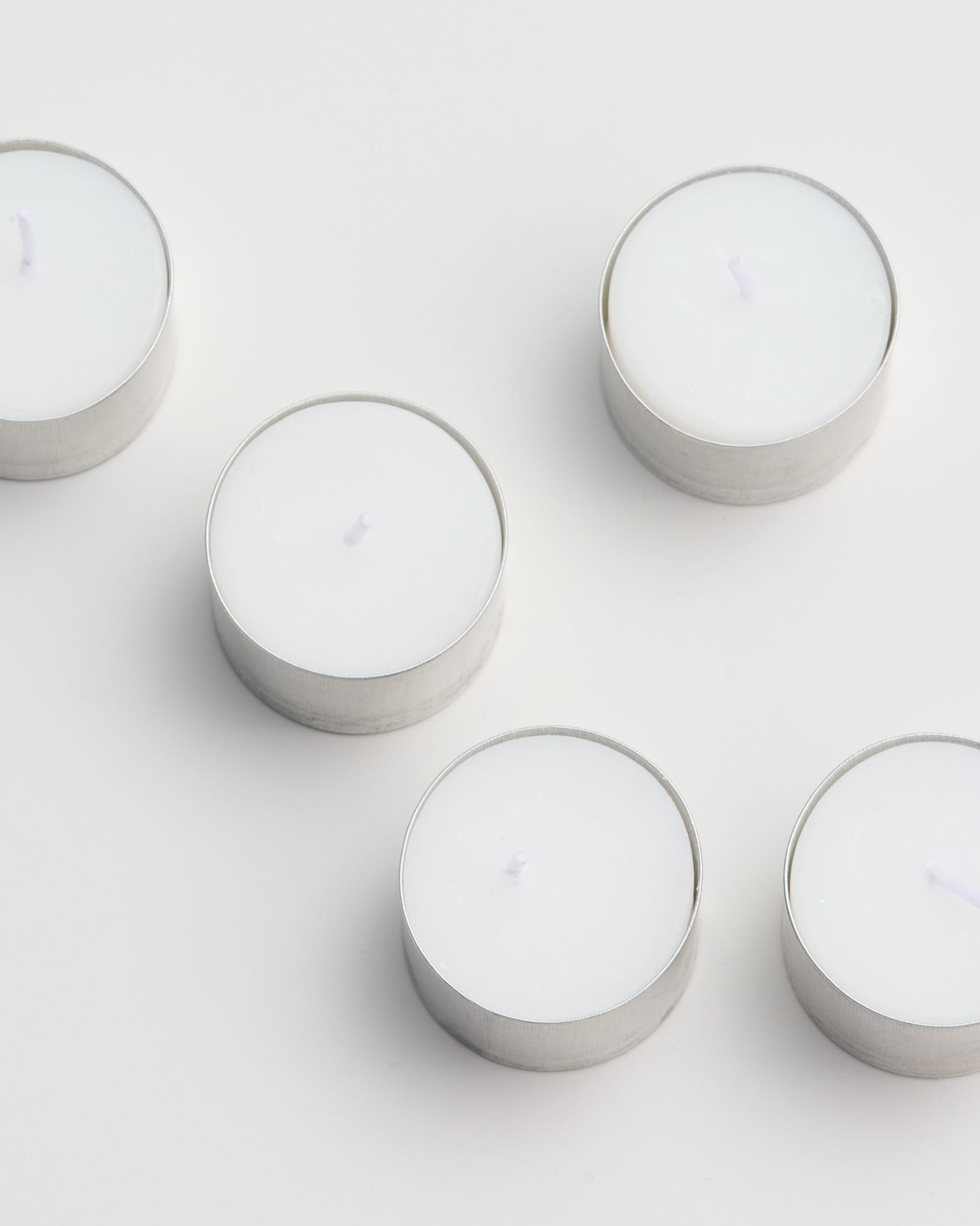 Unscented Tealight Candles White 20 Pack