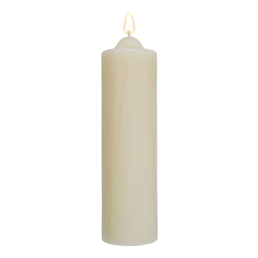 Ivory Unscented Pillar Dome Candle (25x76mm)