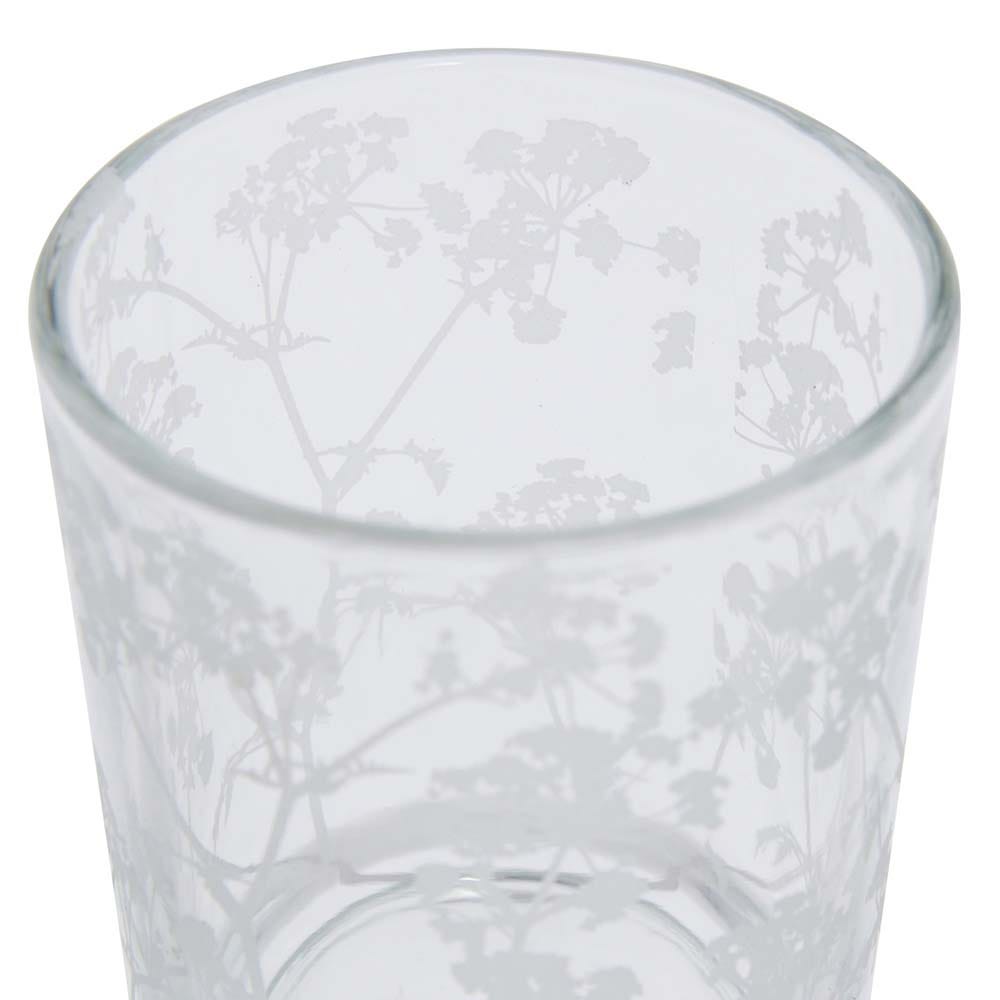 Etched Floral Votive Candle Holder