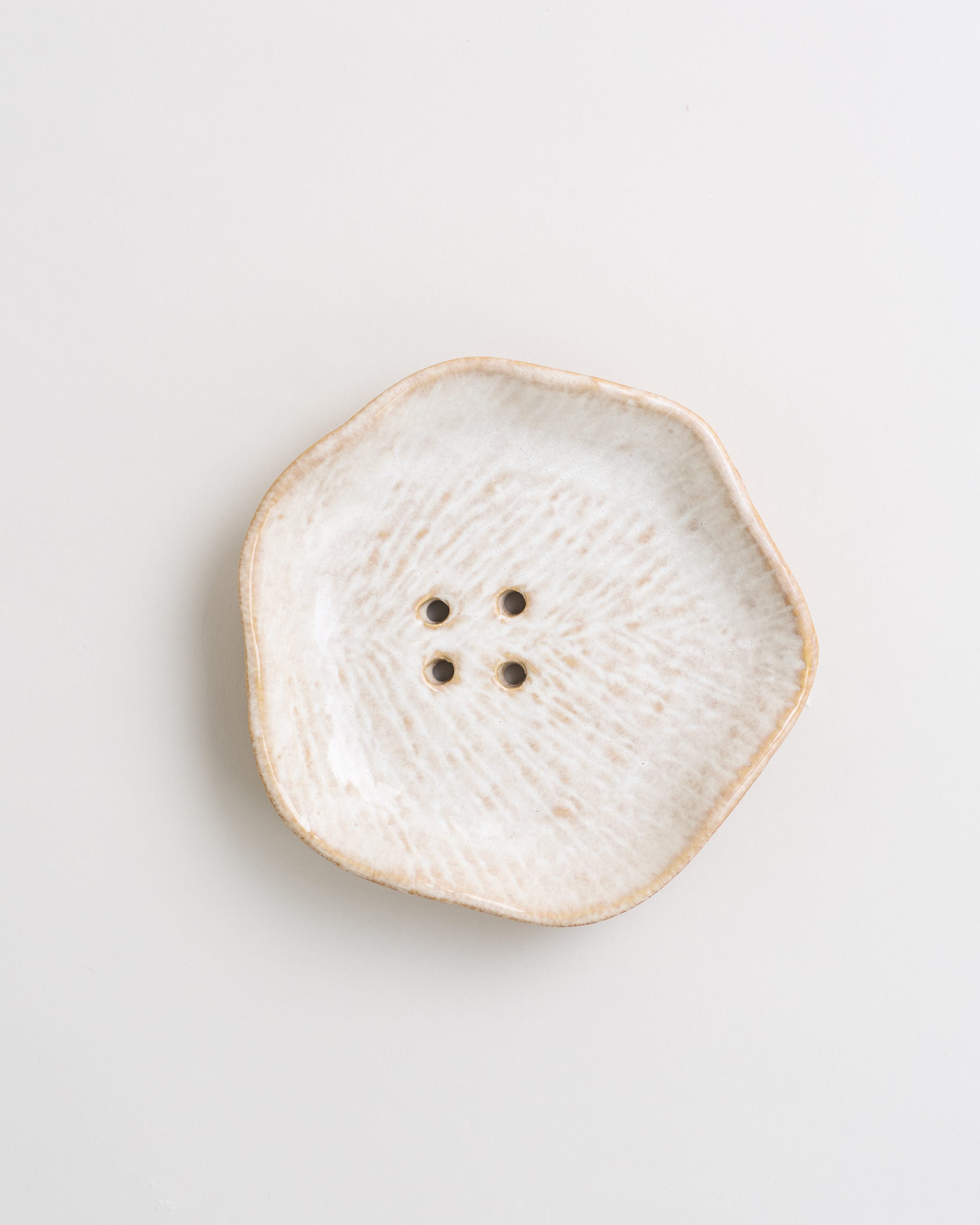 The White Lotus Soap Dish - Beige