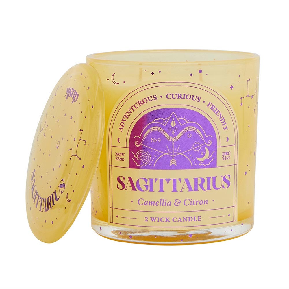 Sagittarius 2 Wick Scented Candle