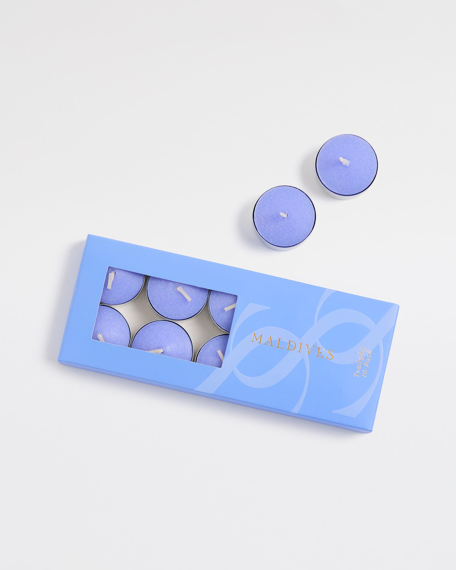 Violet & Golden Orchid Maldives Scented Tealight Candles (10 Pack)