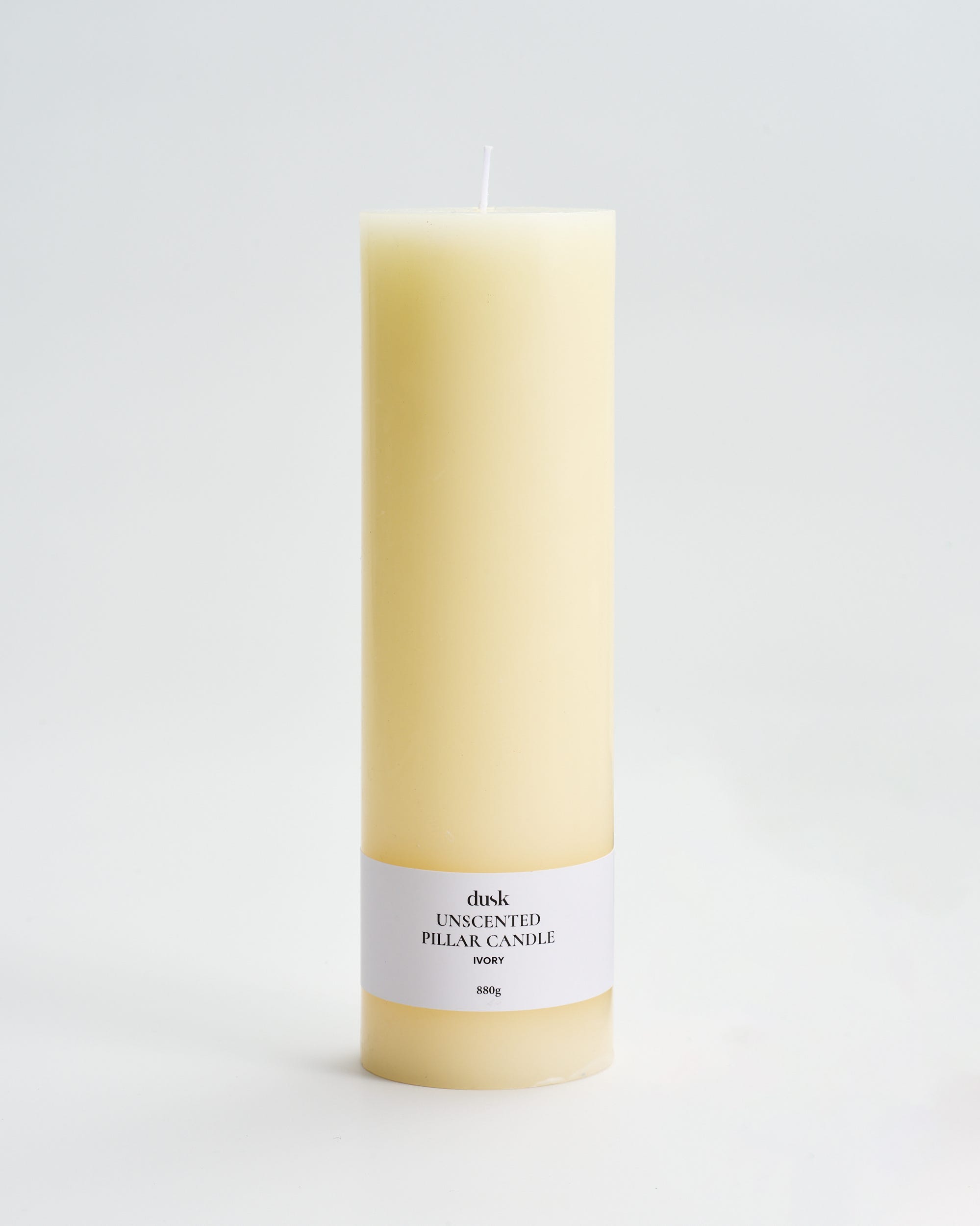 Unscented Pillar Candle Ivory 880g