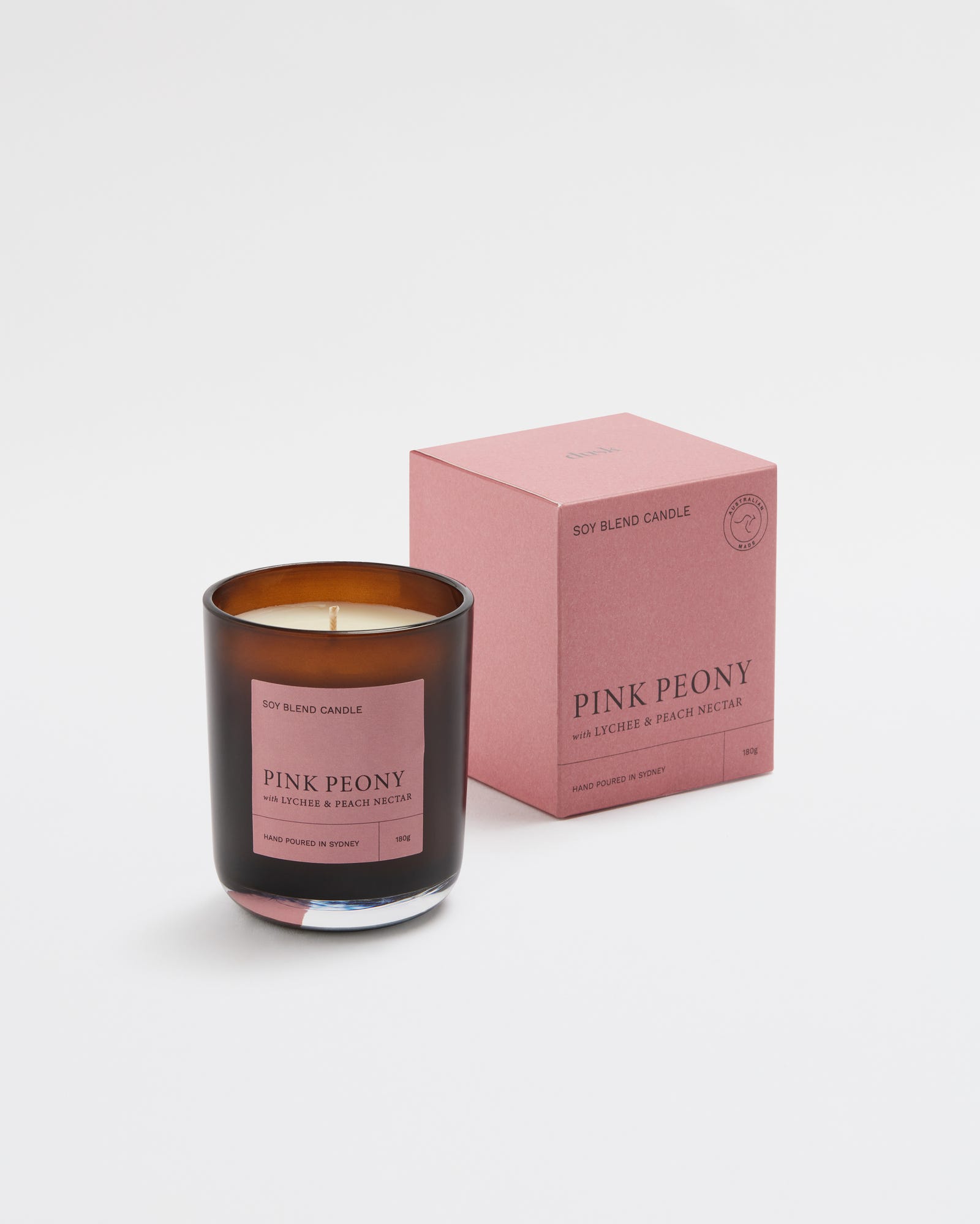 Pink Peony 180g Soy Candle - Rejuvenate Collection
