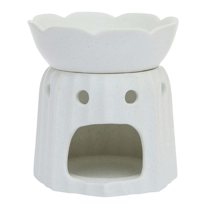 Lotus Flower White Oil Burner