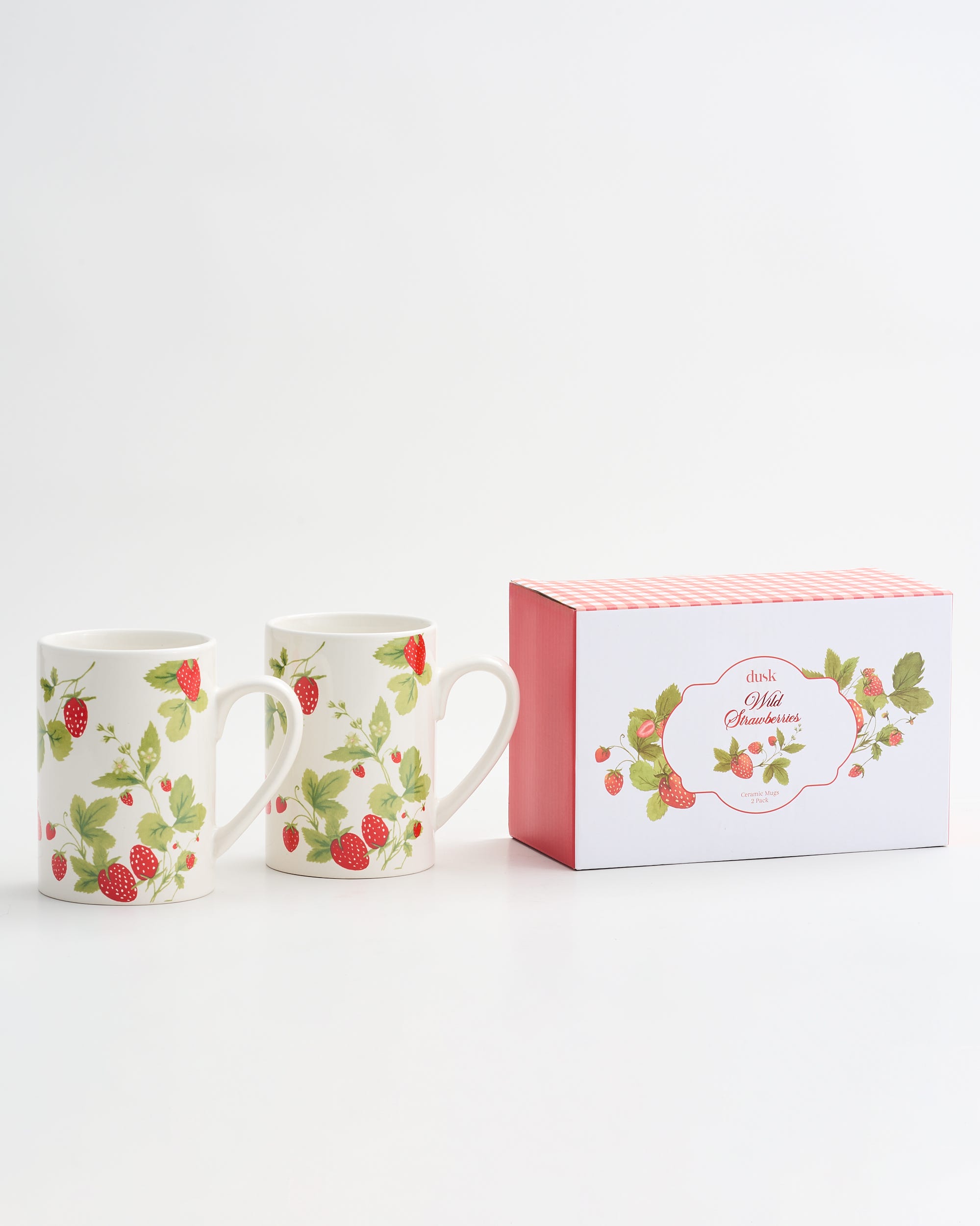 Wild Strawberries Ceramic Mug 2PK