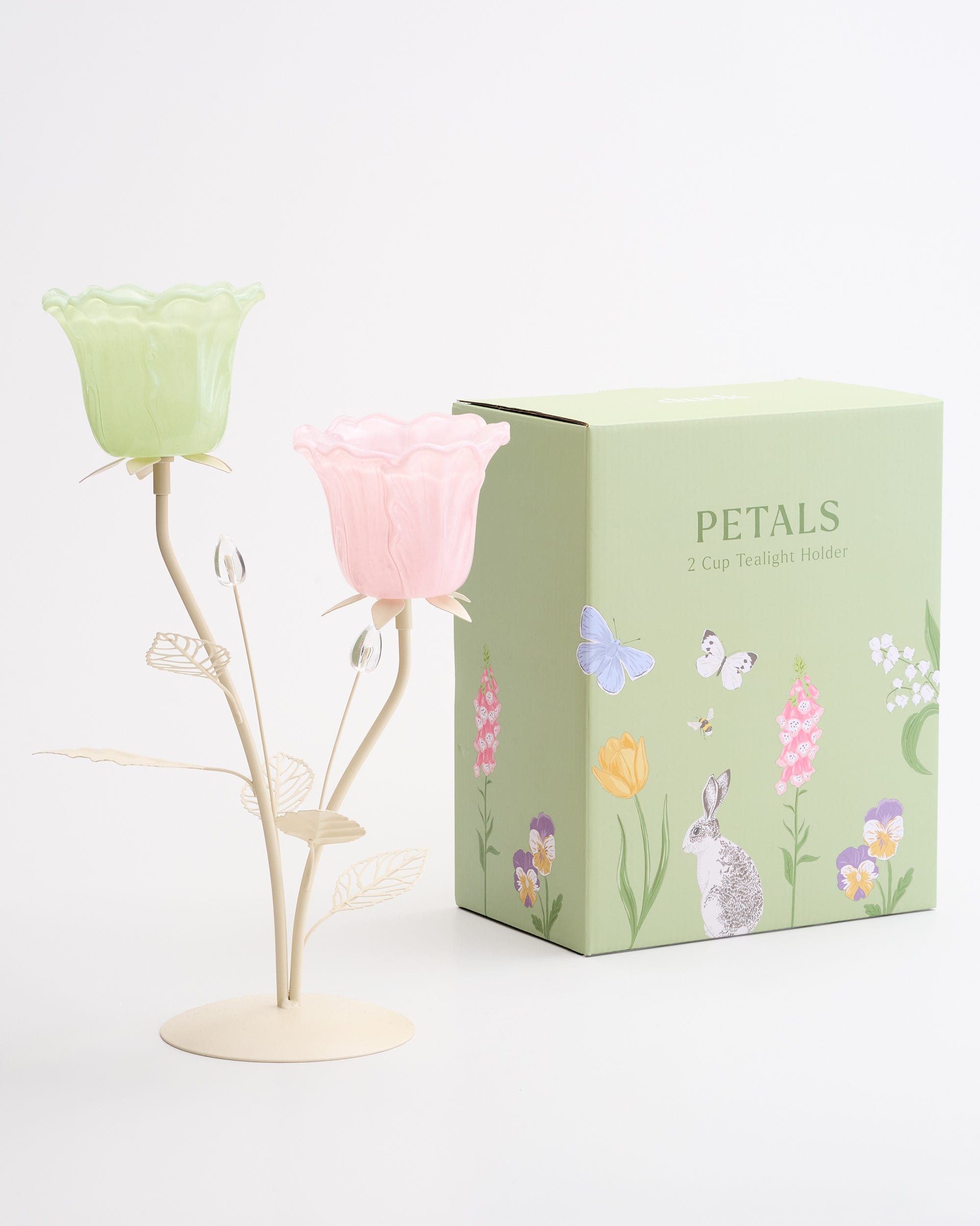 Petals Tealight Holder 2 Cup