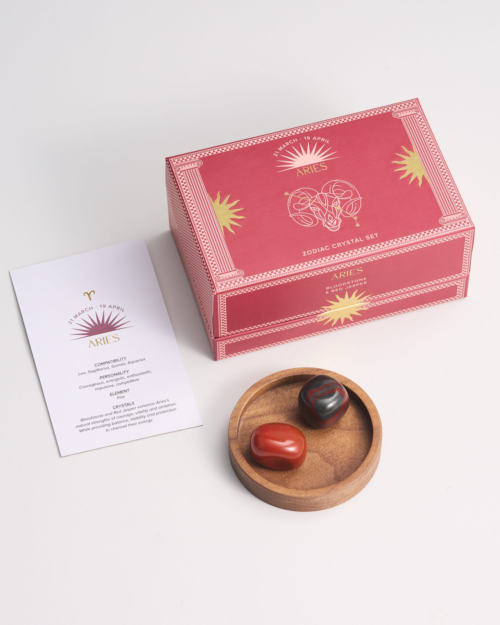 Aries Zodiac Crystal Set