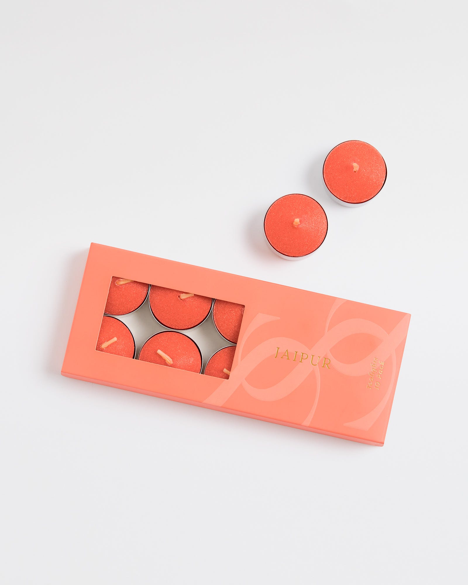 Orange Flower & Sandalwood Jaipur Scented Tealight Candles (10 Pack)