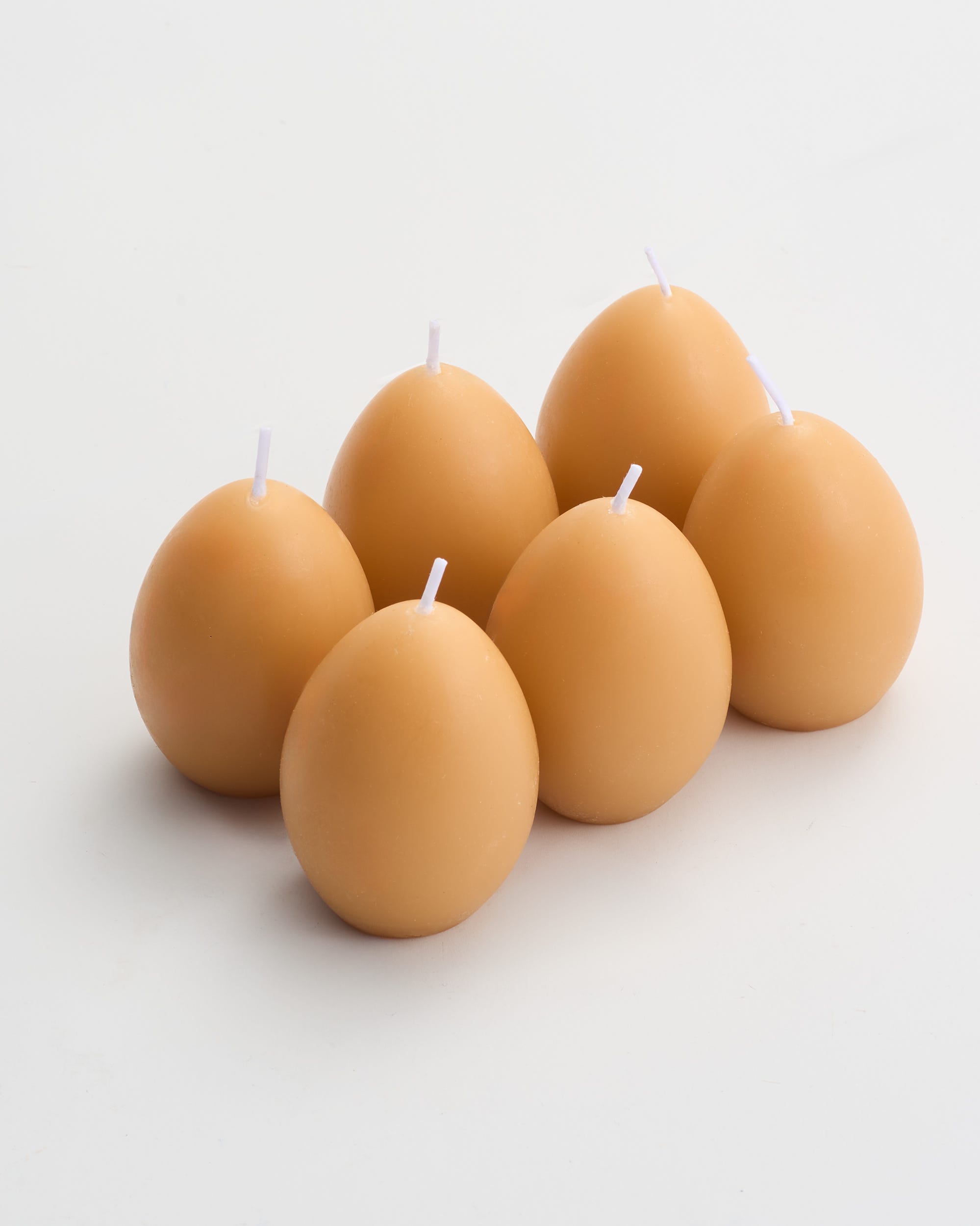 Country Fresh Eggs Unscented Candles 6Pk
