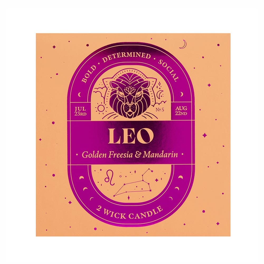 Leo 2 Wick Scented Candle