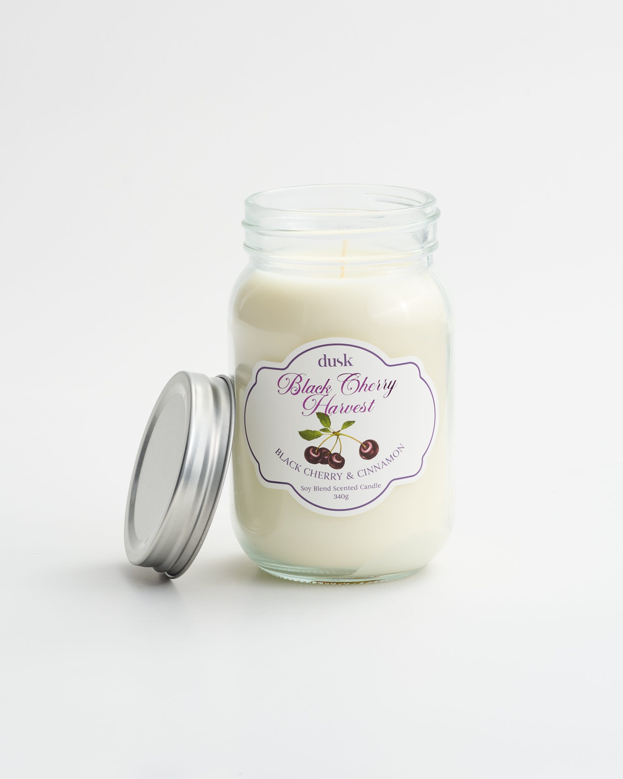 Black Cherry Harvest Jar Candle 340g