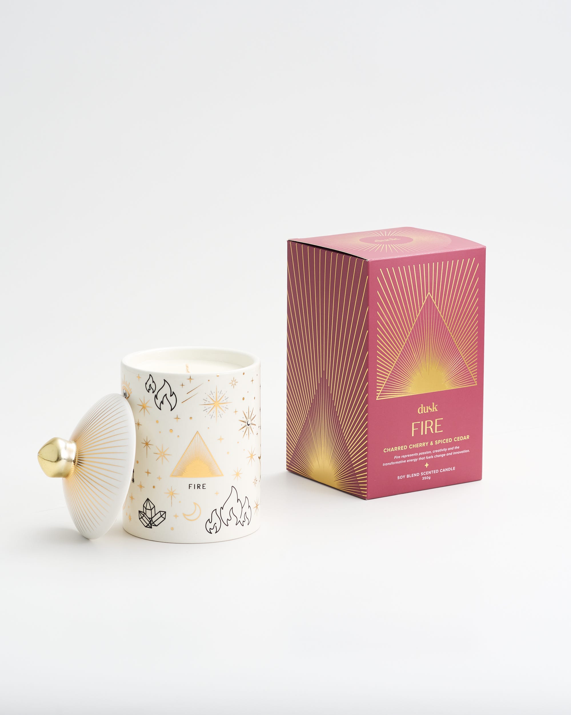 Fire Soy Blend Scented Candle 350g