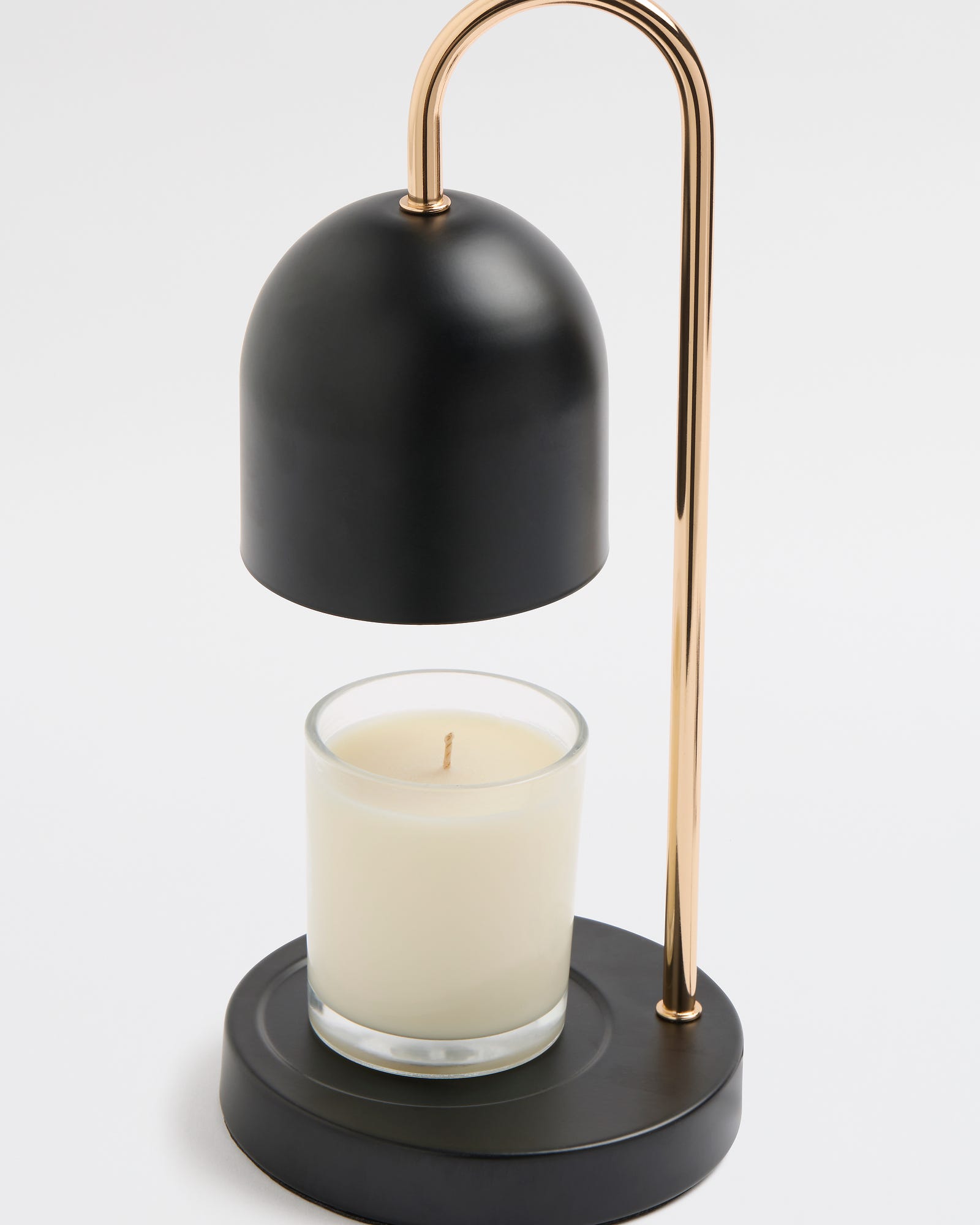 Dome Candle Warmer Black Metal