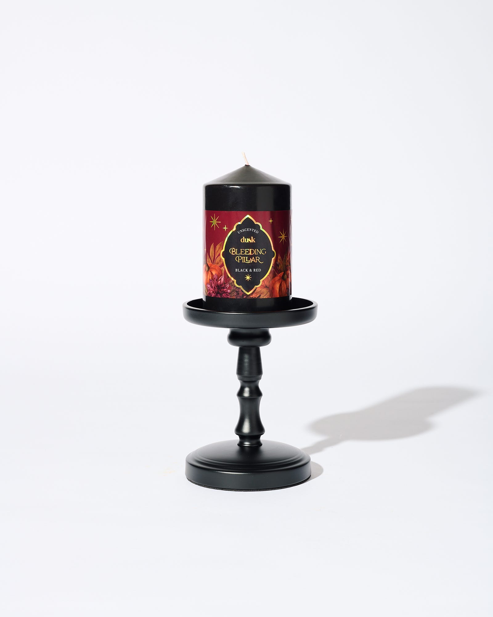 Black Metal Pillar Holder