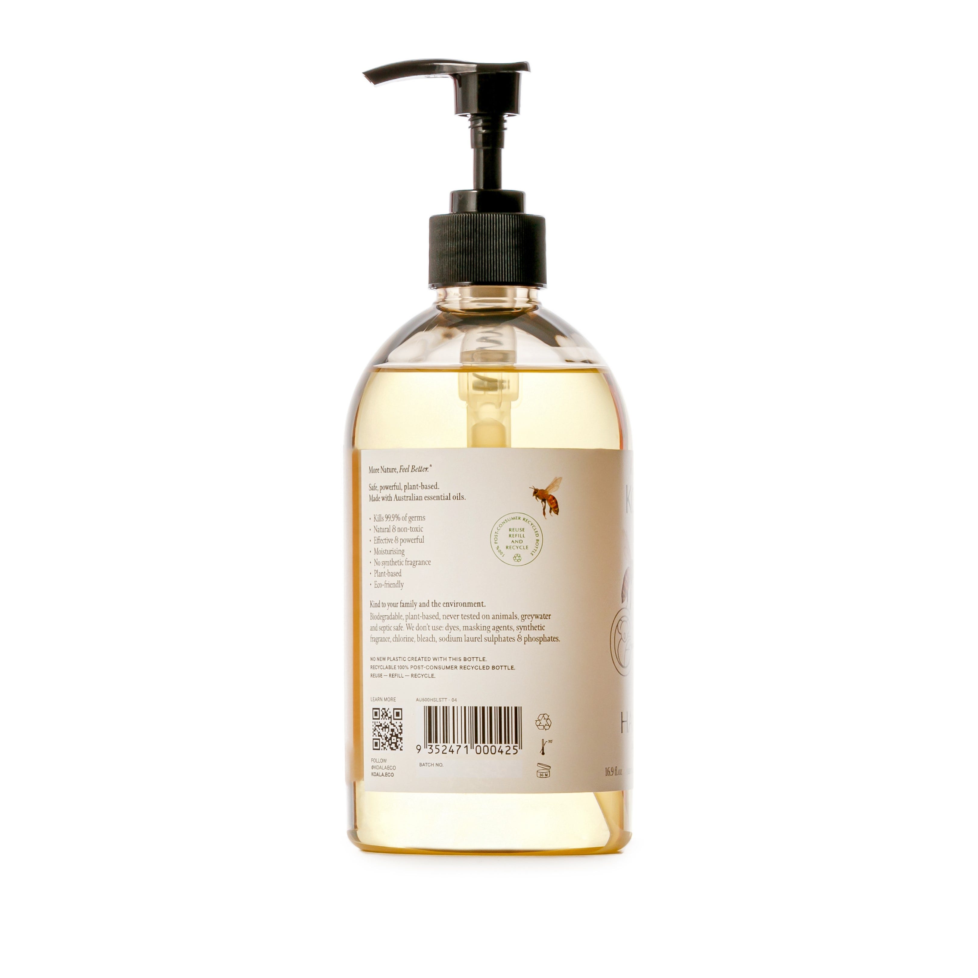 Lemon Scented Tea Tree & Tea Tree Essential Oil Hand Sanitiser 500ml