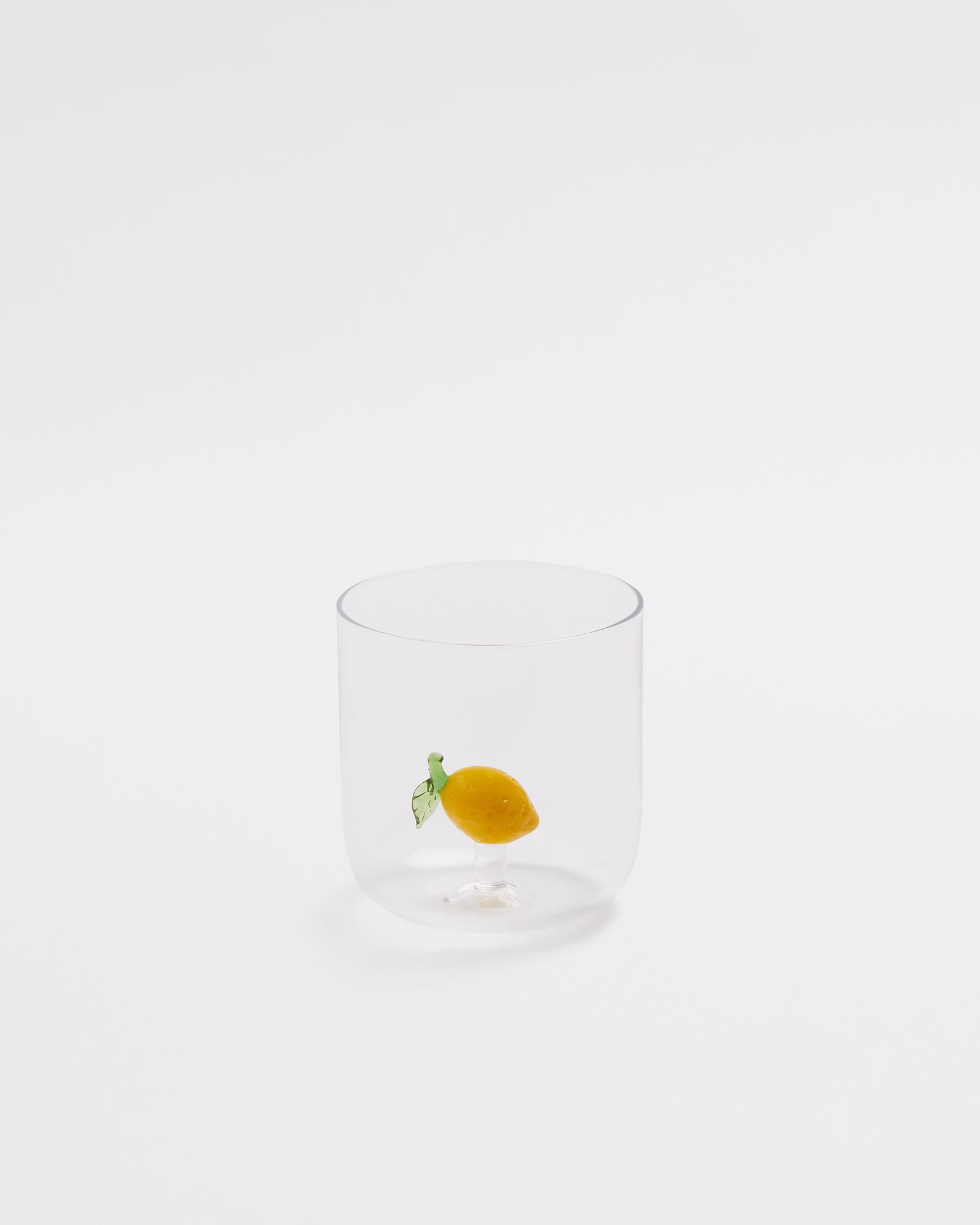 Lemon Handblown Glass Tumbler
