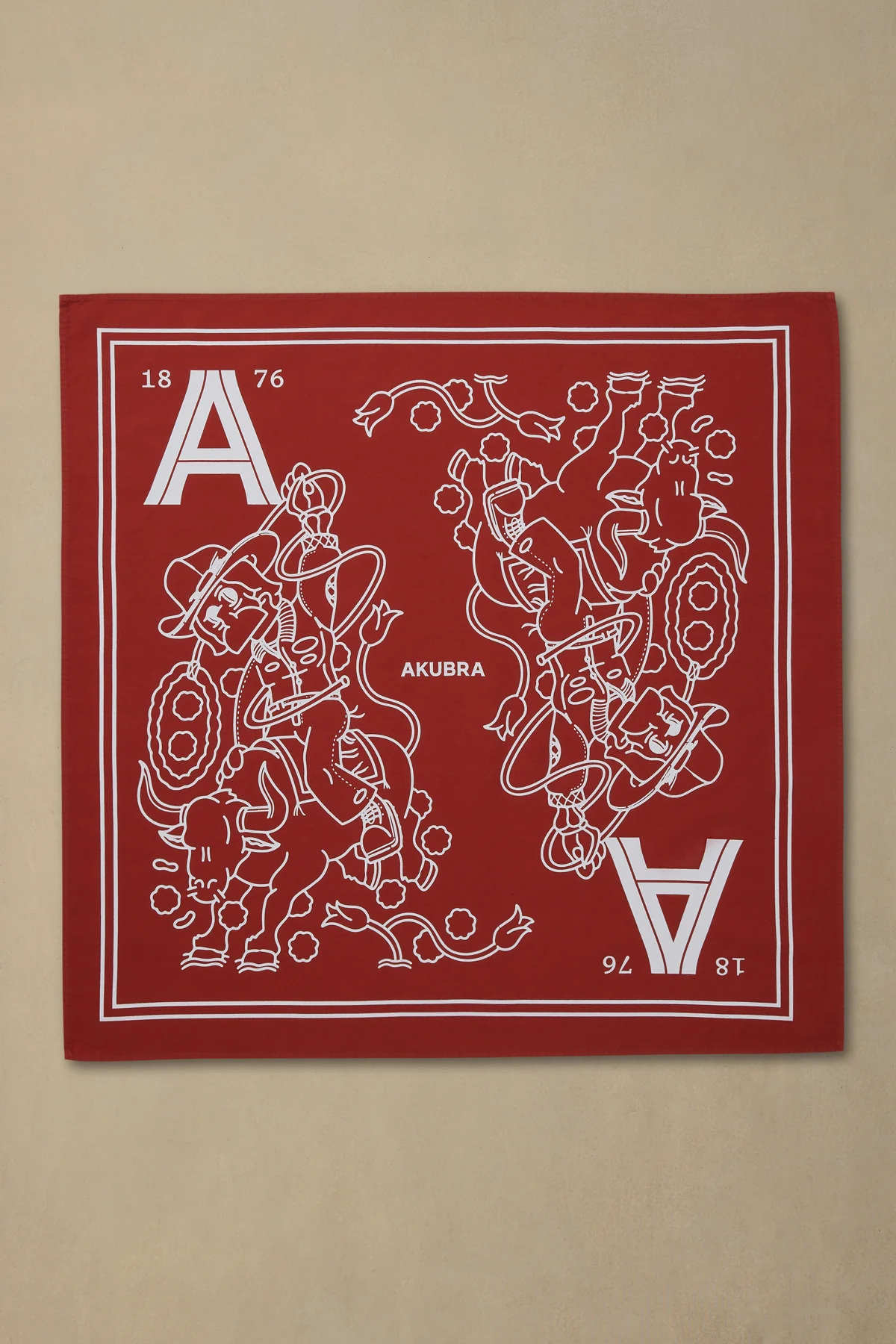 Akubra x Jake Ross – Limited Edition - Bandana 006 - Uluru Red