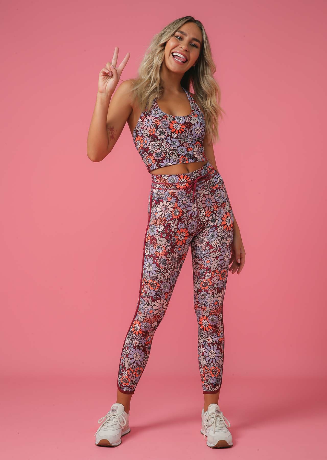 Lorna Jane Flower Child Ankle Biter Leggings